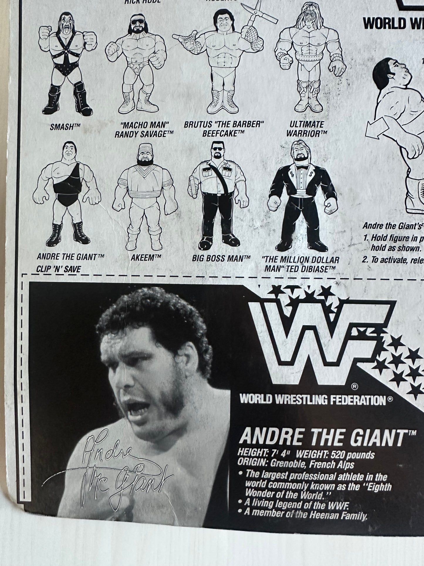 Andre the Giant Series 1 WWF Hasbro