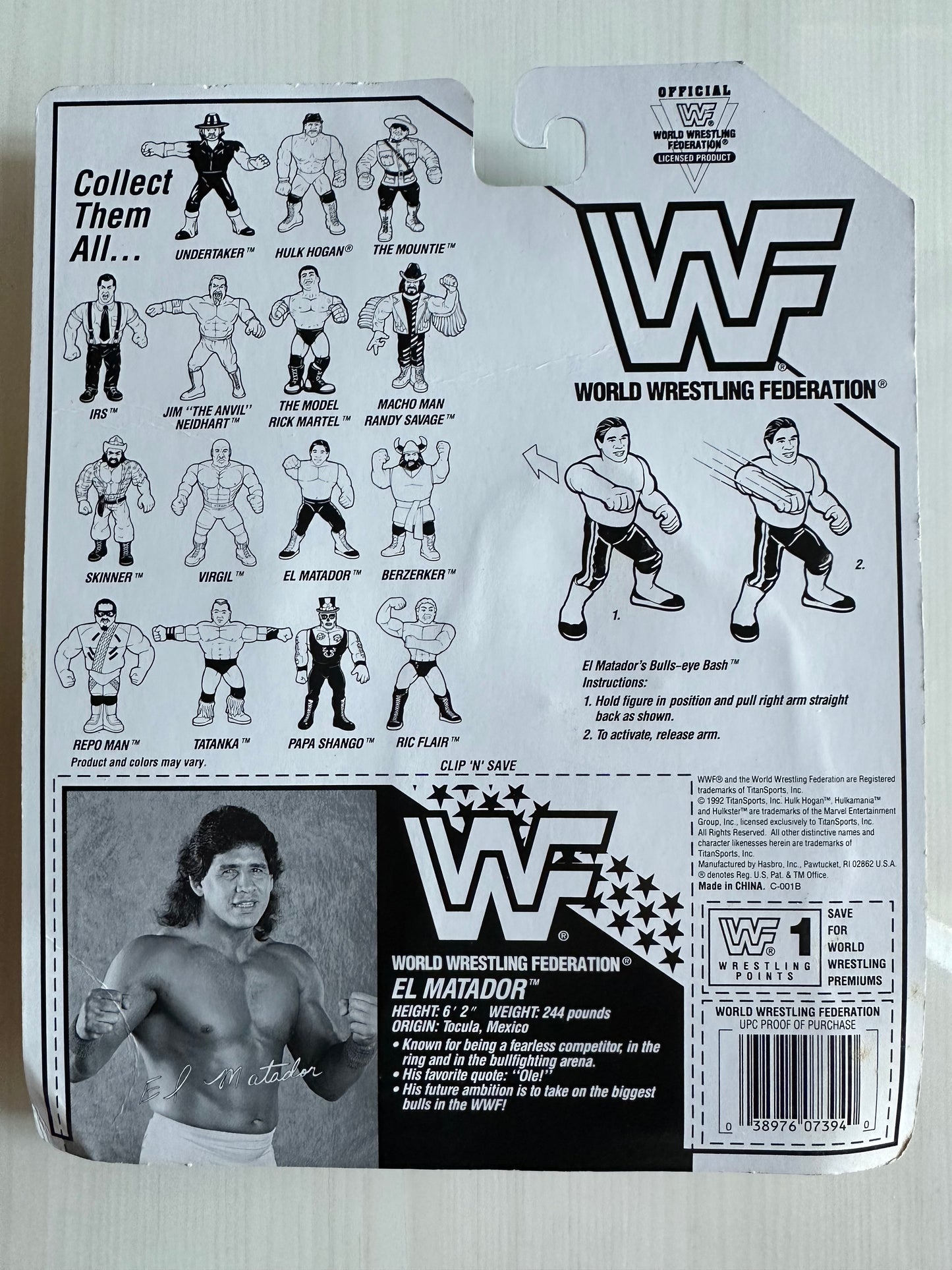 El Matador Series 6 WWF Hasbro