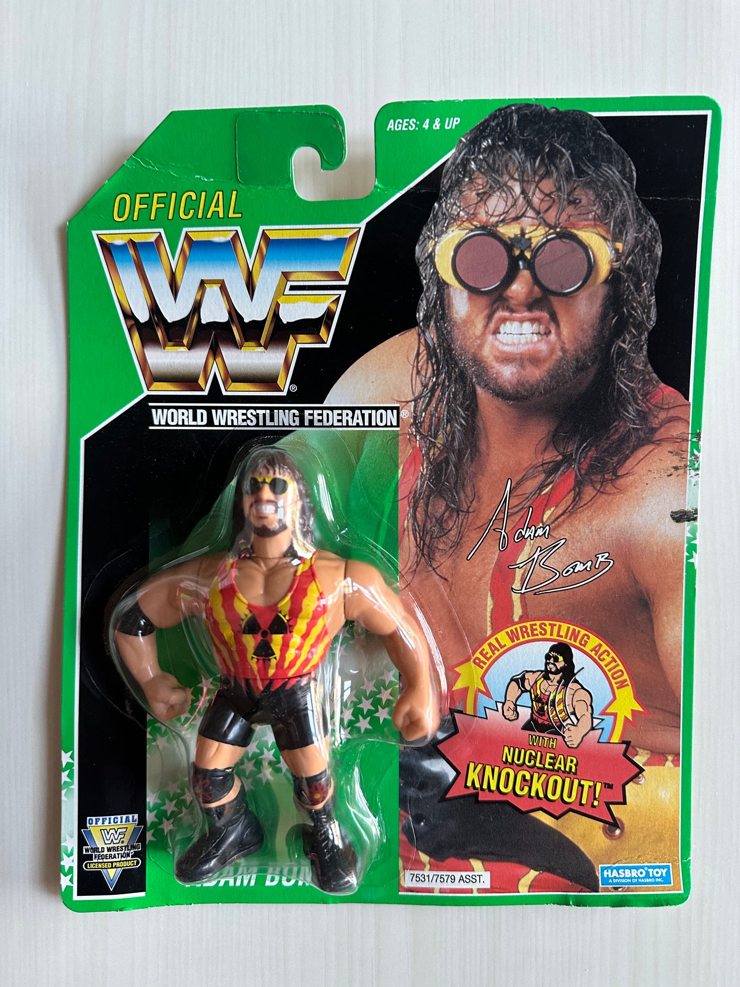 Adam Bomb Series 11 WWF Hasbro MOC figure