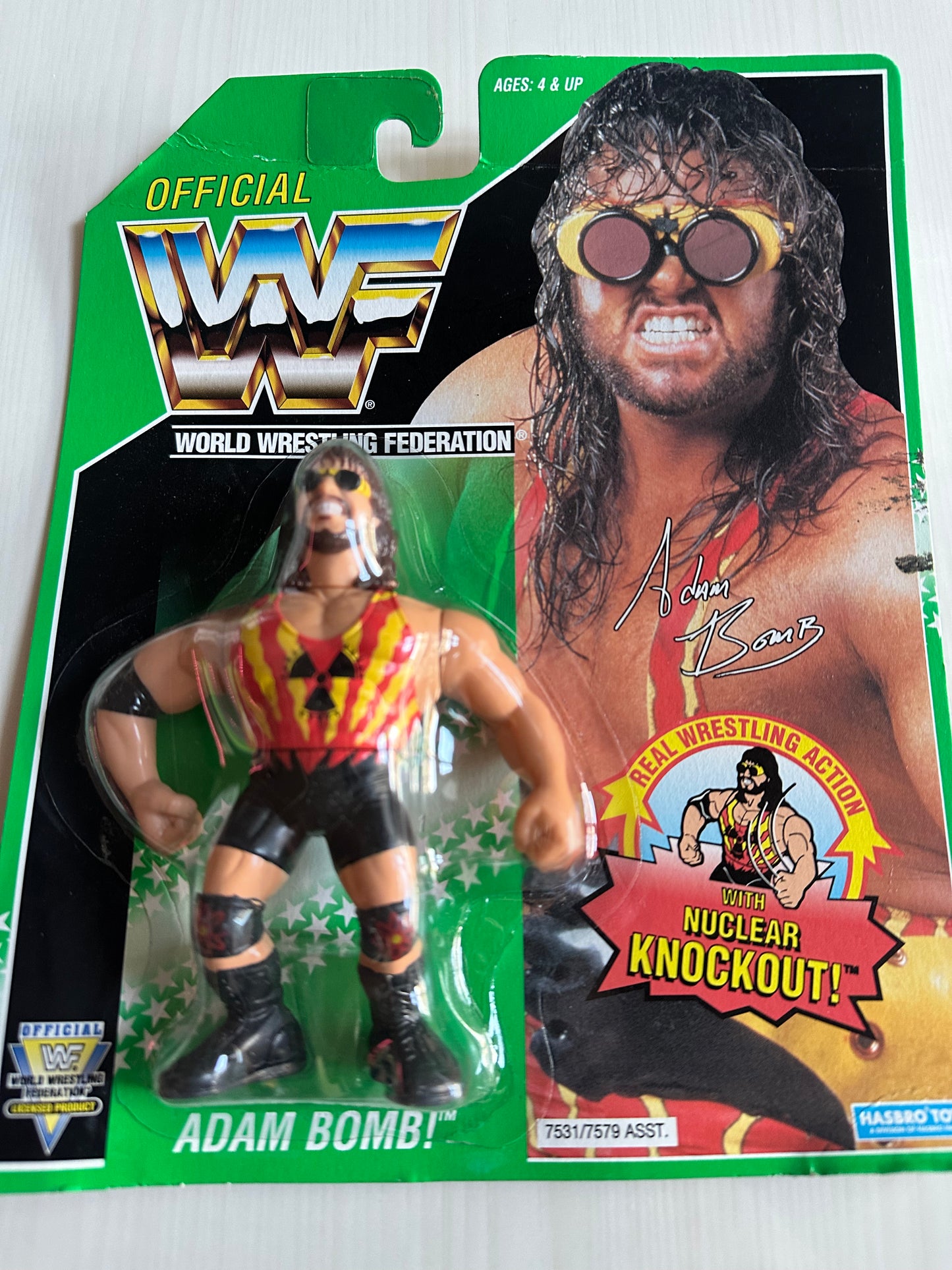 Adam Bomb Series 11 WWF Hasbro MOC figure