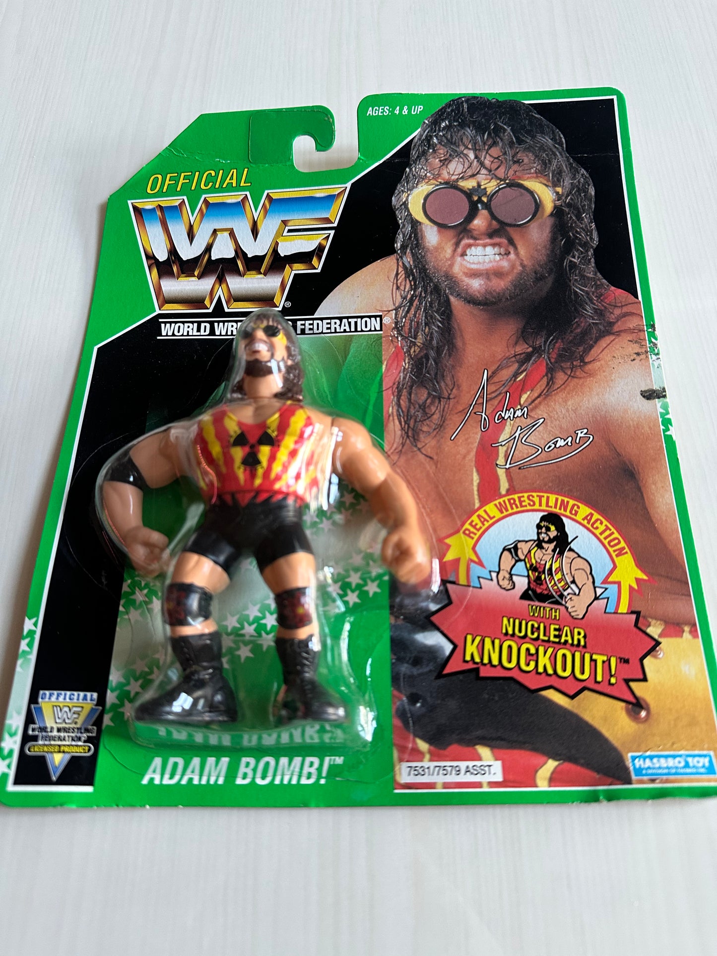 Adam Bomb Series 11 WWF Hasbro MOC figure
