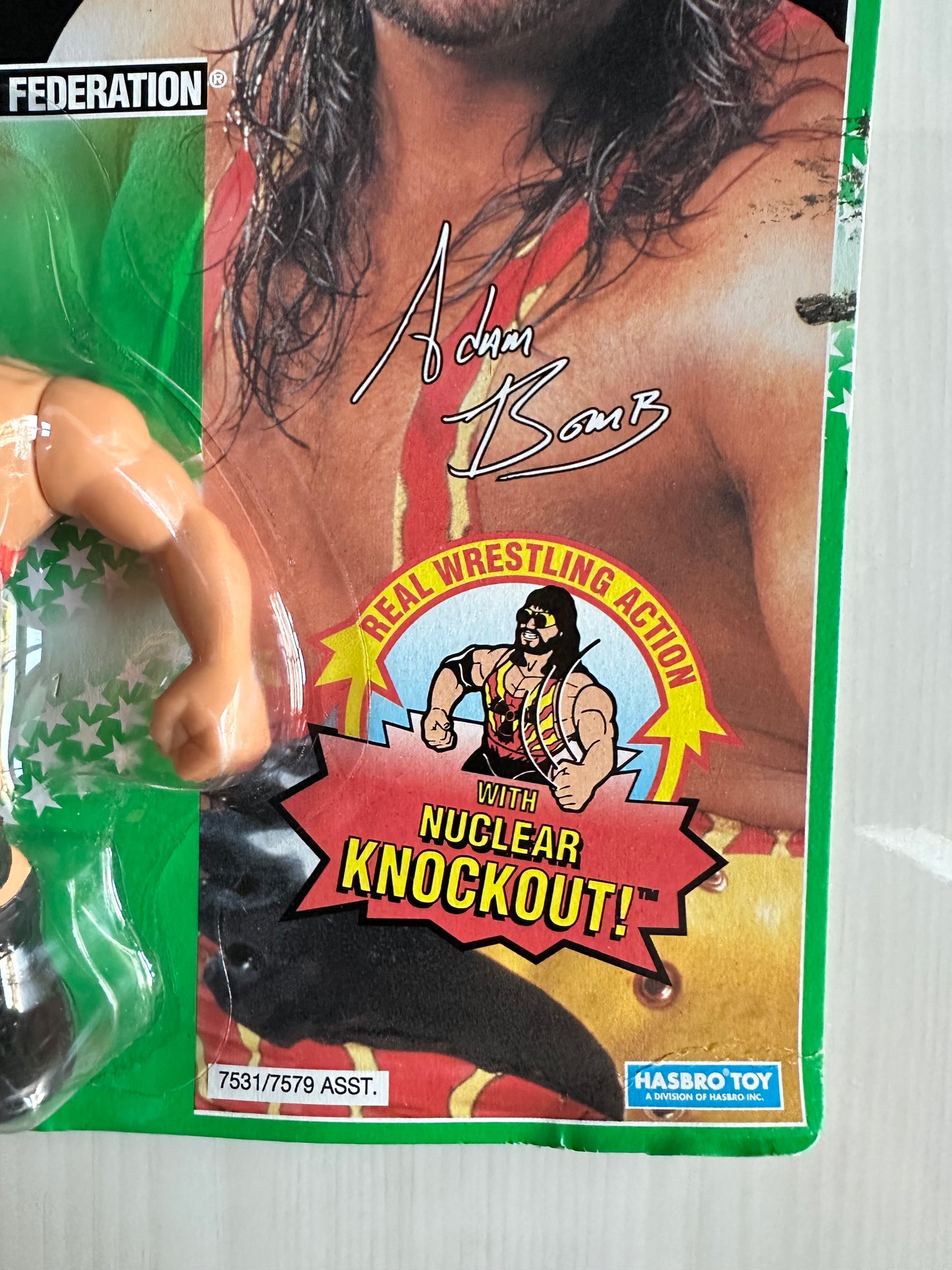 Adam Bomb Series 11 WWF Hasbro MOC figure