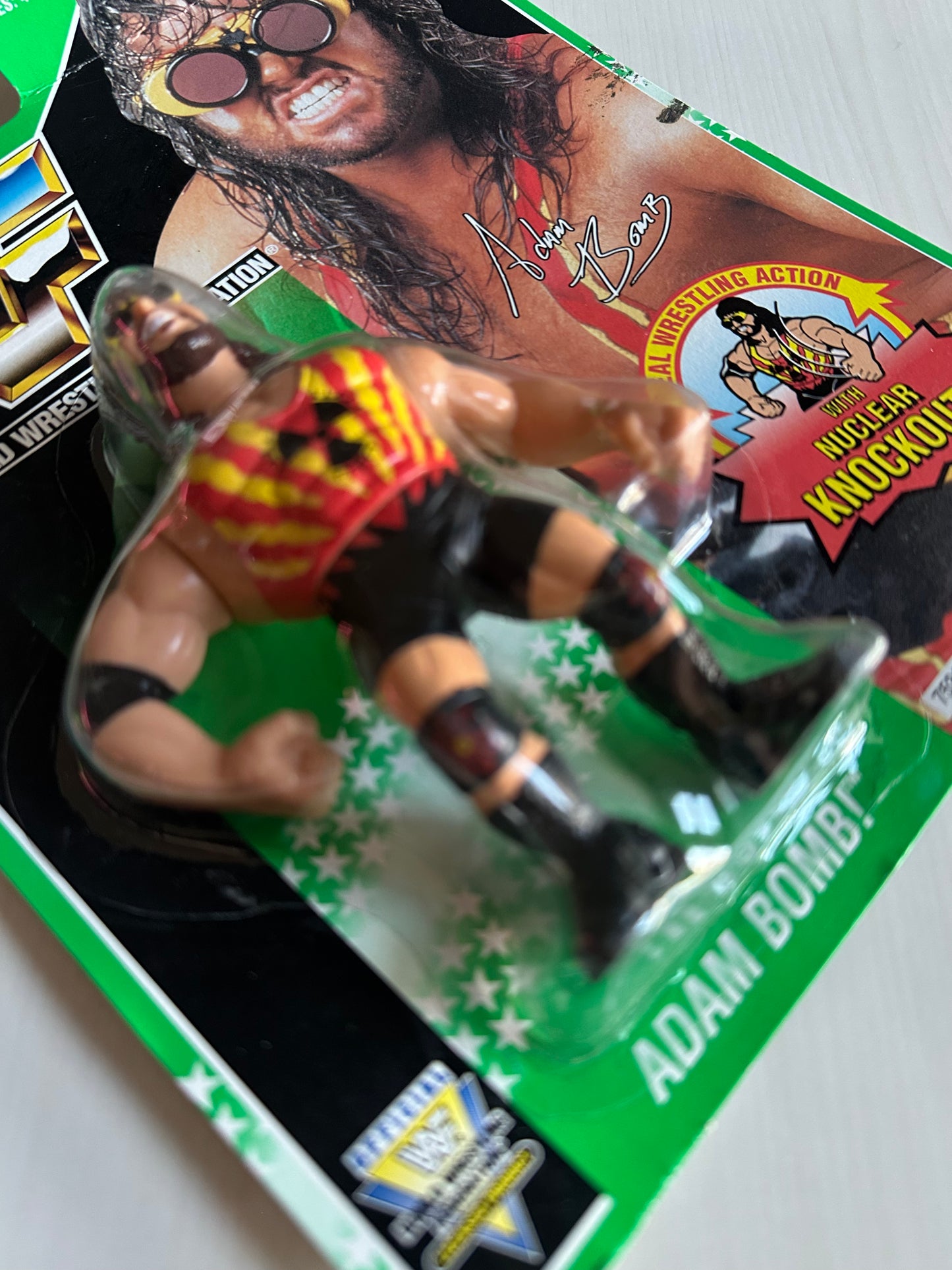 Adam Bomb Series 11 WWF Hasbro MOC figure