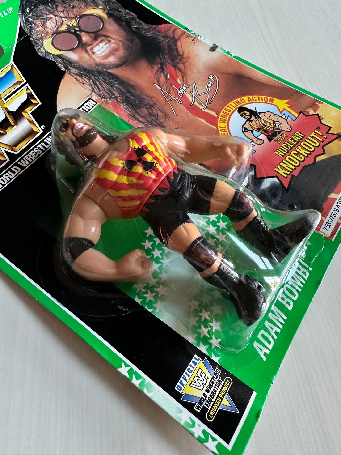 Adam Bomb Series 11 WWF Hasbro MOC figure
