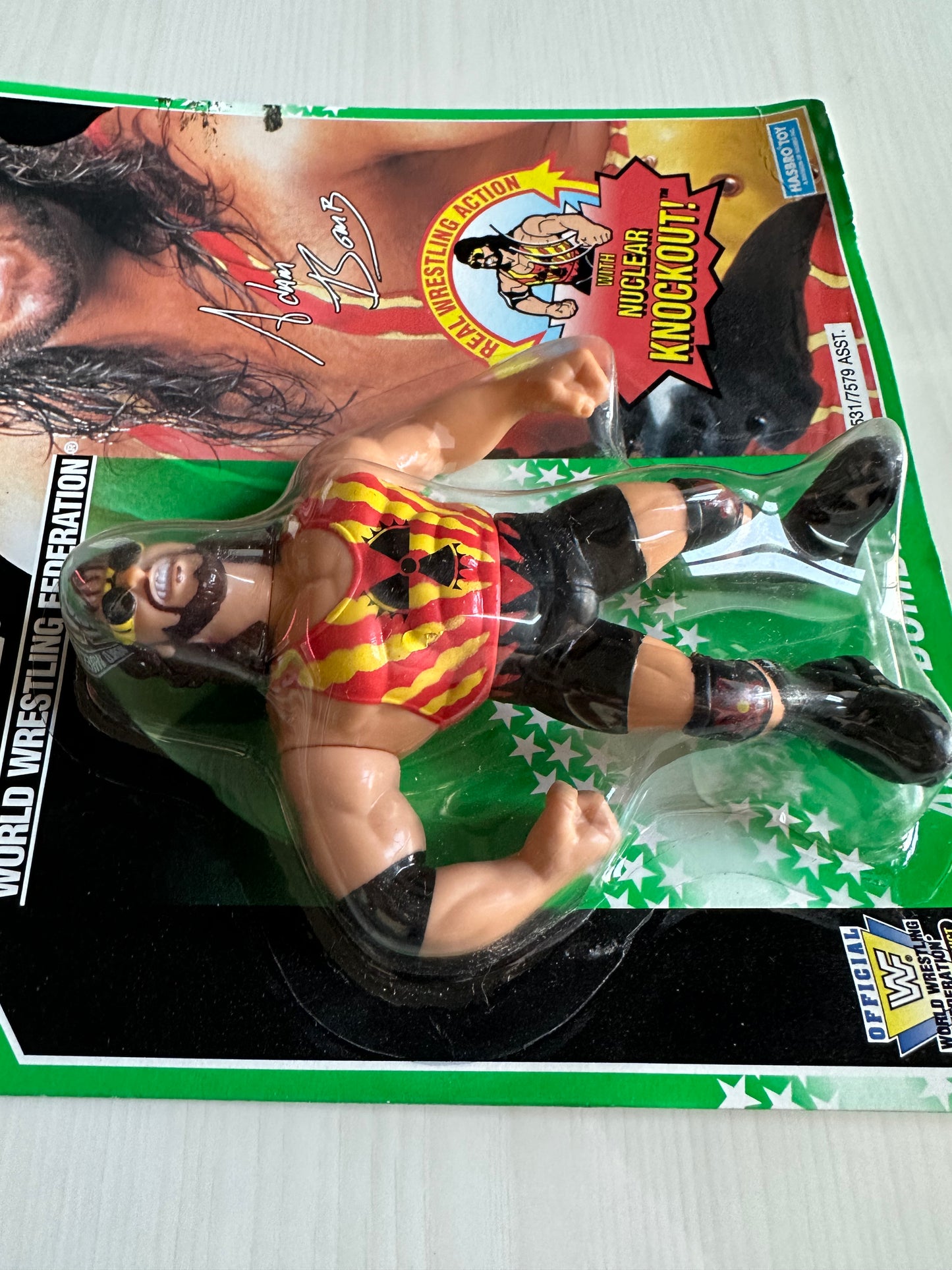 Adam Bomb Series 11 WWF Hasbro MOC figure