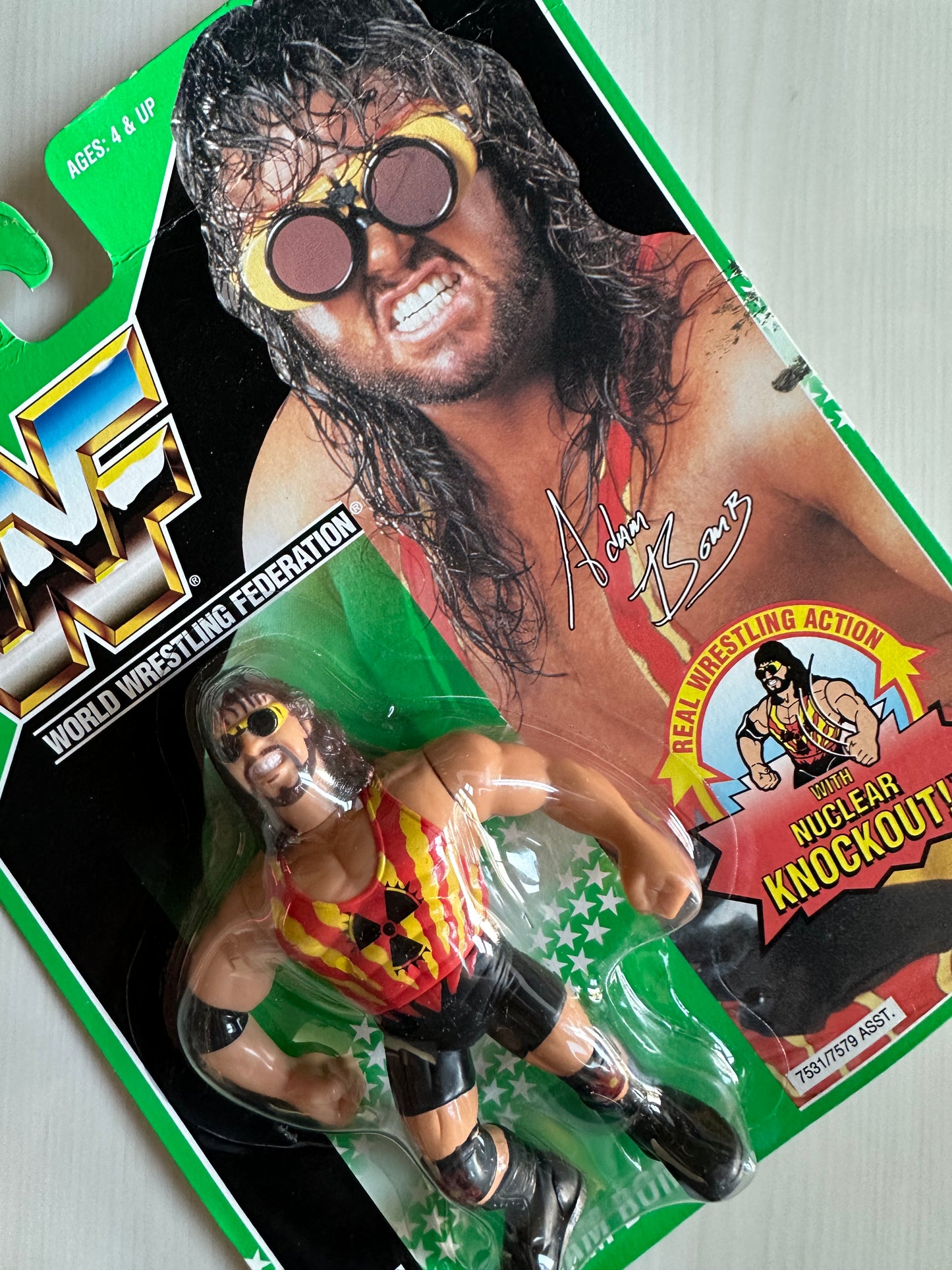 Adam Bomb Series 11 WWF Hasbro MOC figure