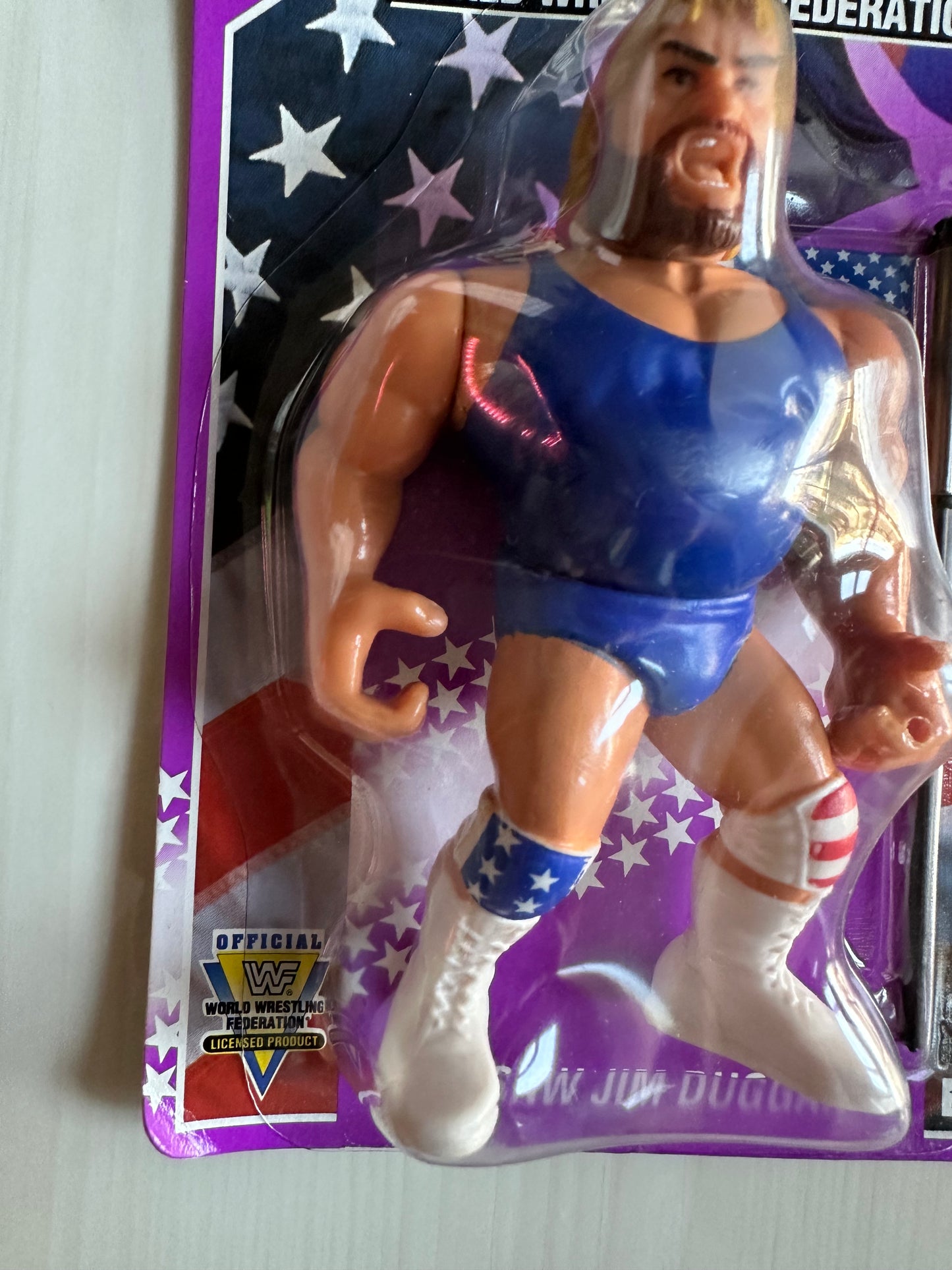 Hacksaw Jim Duggan Series 9 WWF Hasbro MOC figure