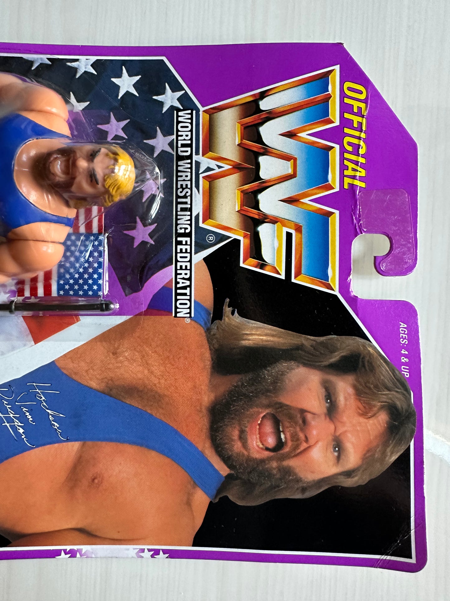 Hacksaw Jim Duggan Series 9 WWF Hasbro MOC figure