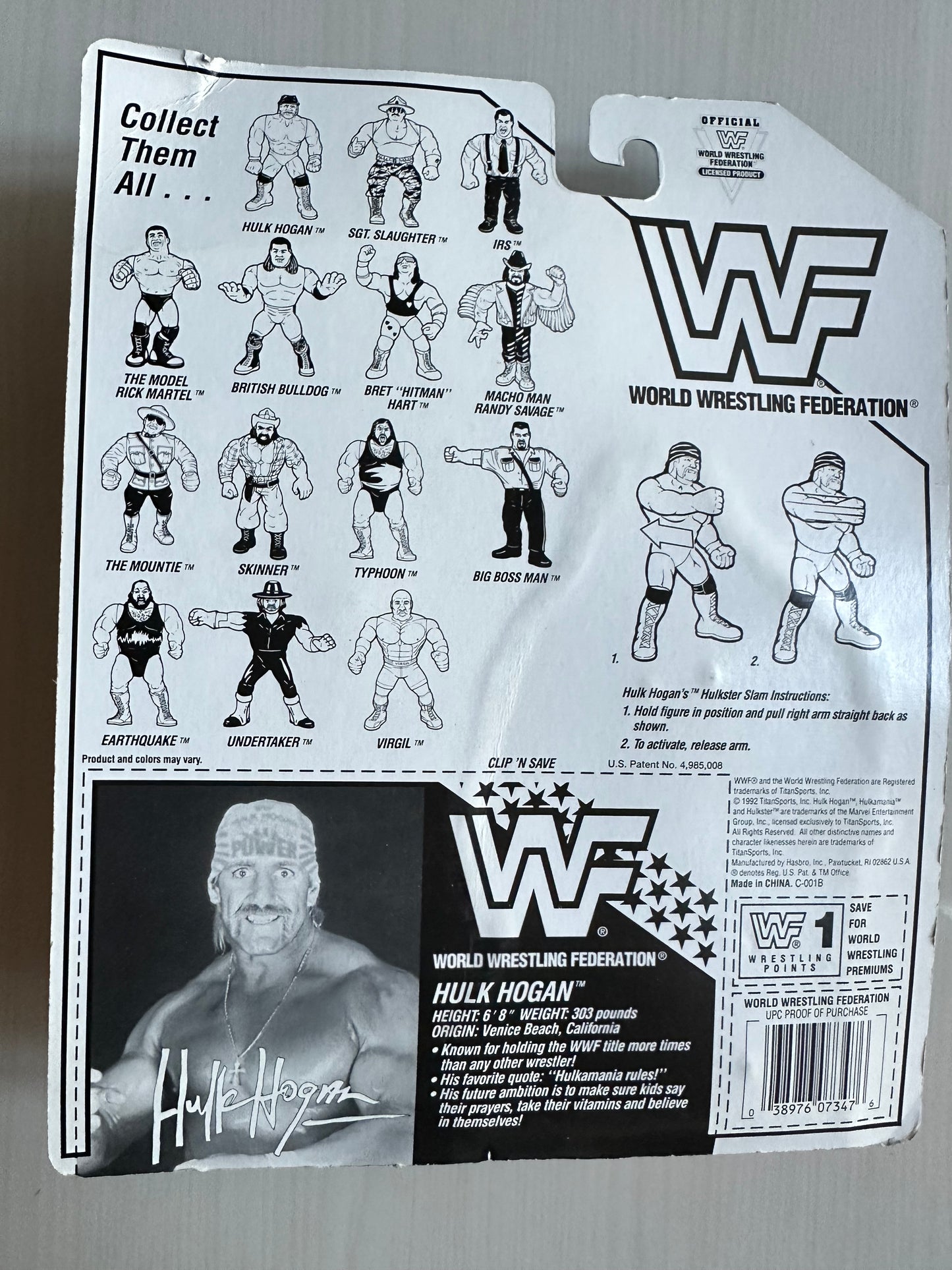 Hulk Hogan Series 5 WWF Hasbro