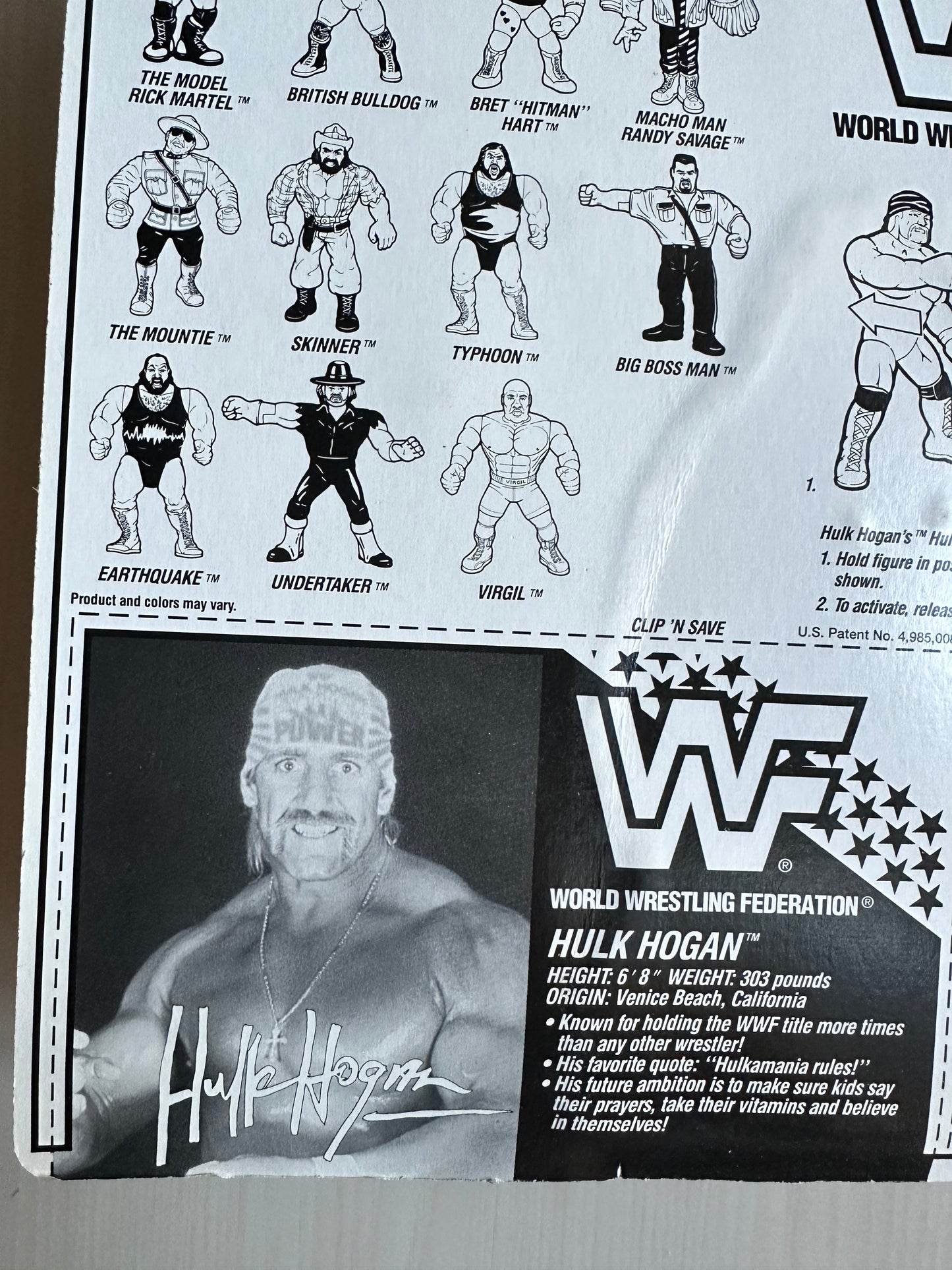 Hulk Hogan Series 5 WWF Hasbro