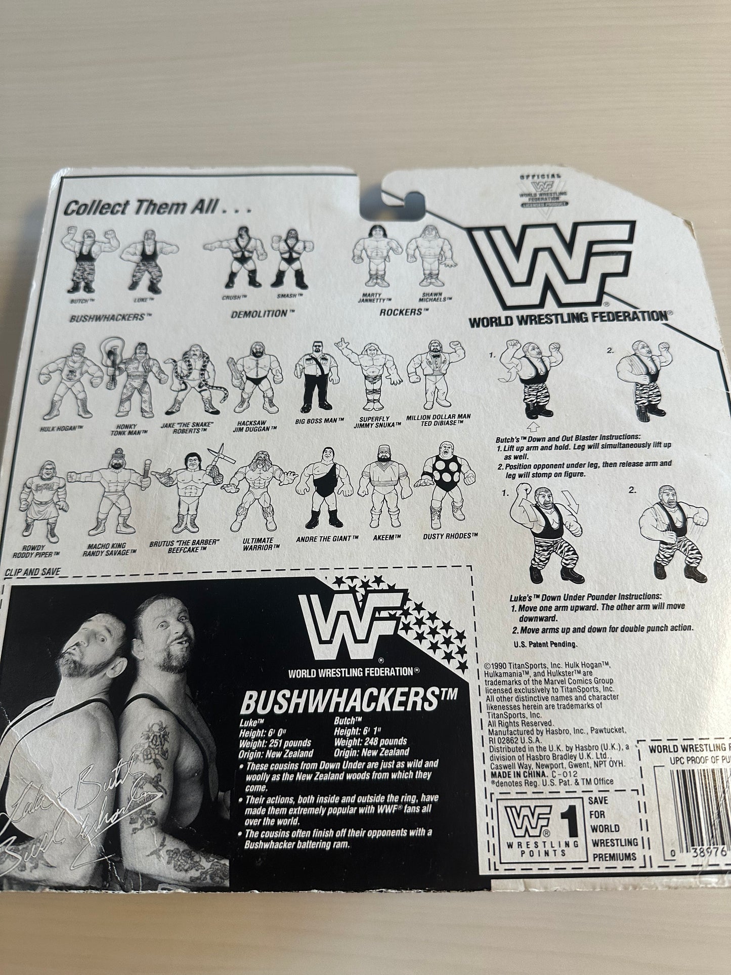 The Bushwhackers Series 2 WWF Hasbro