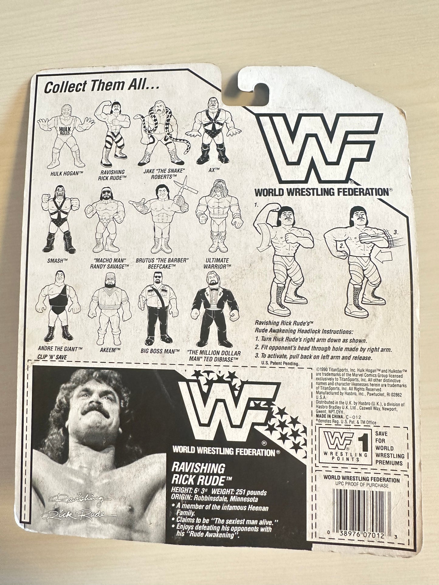 Ravishing Rick Rude Series 1 WWF Hasbro