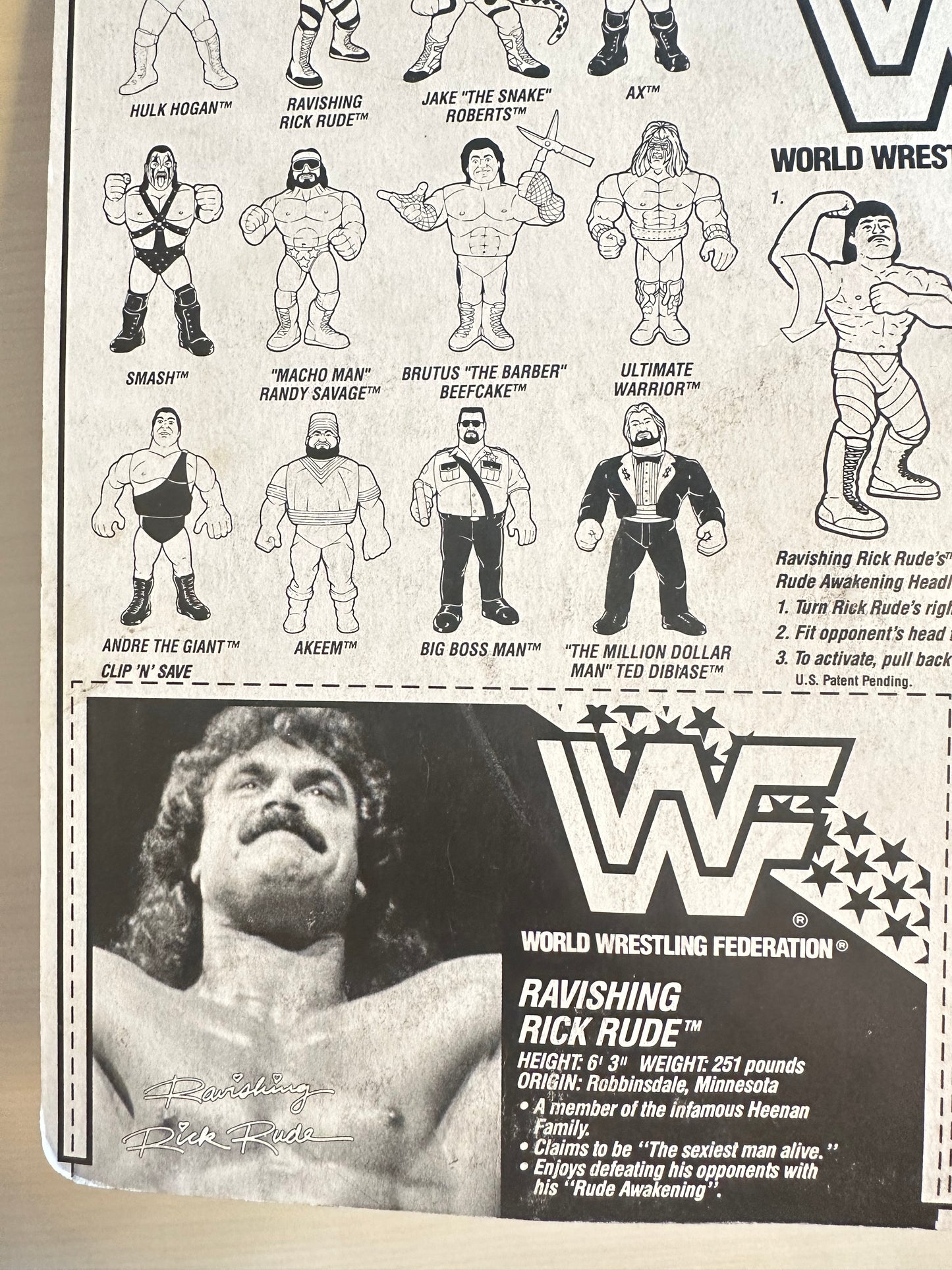 Ravishing Rick Rude Series 1 WWF Hasbro