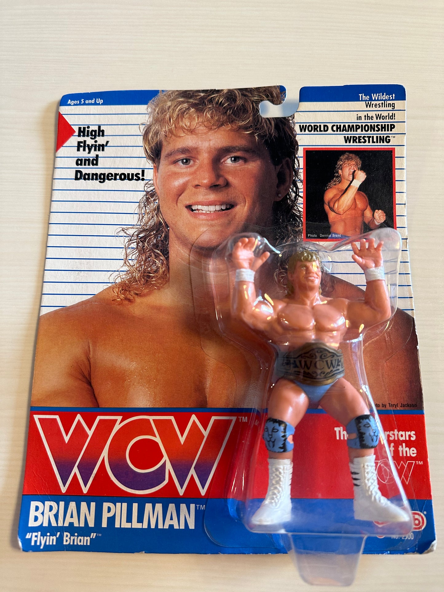 Brian Pillman WCW Galoob Blue Trunks UK Exclusive