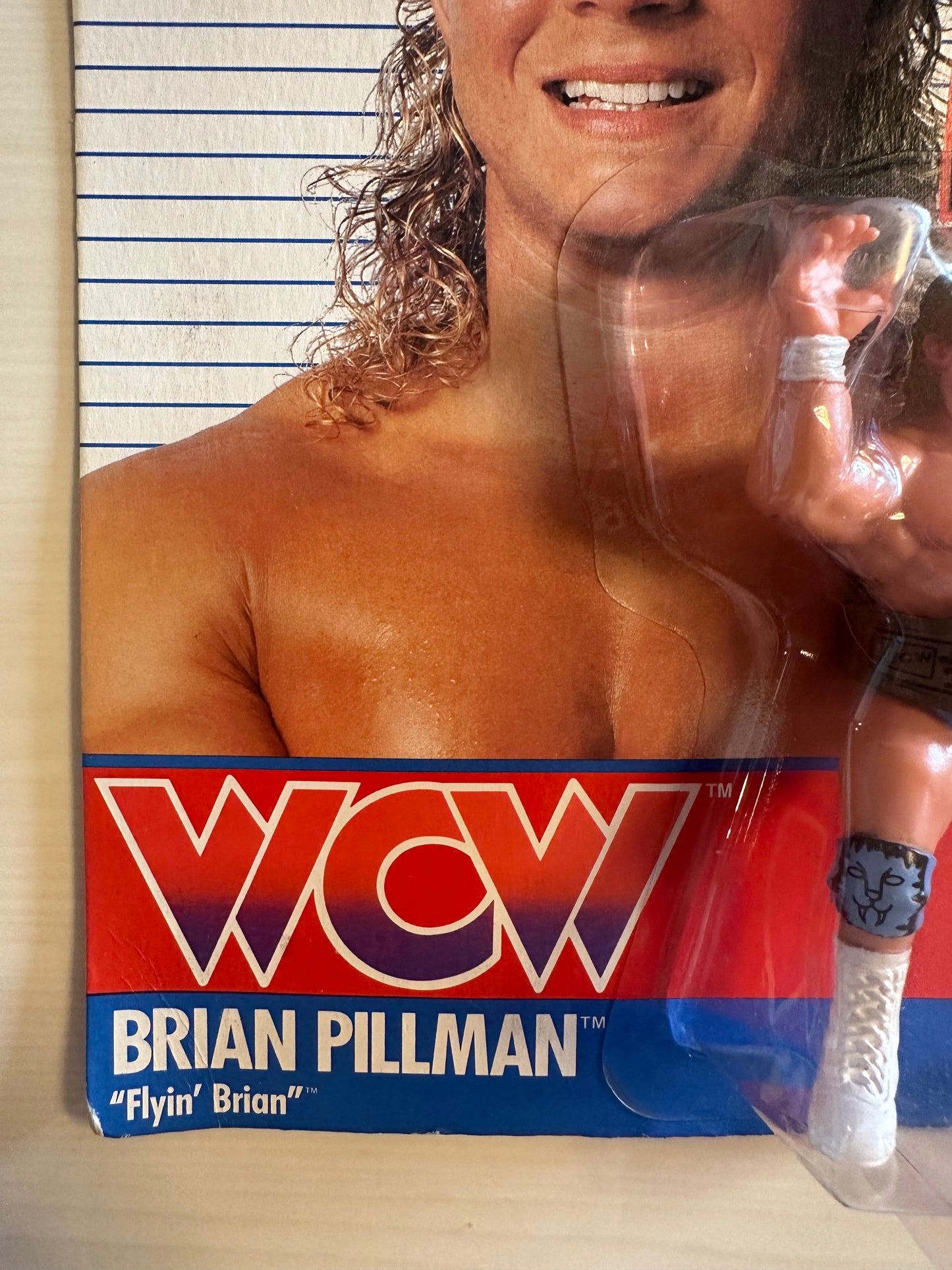 Brian Pillman WCW Galoob Blue Trunks UK Exclusive