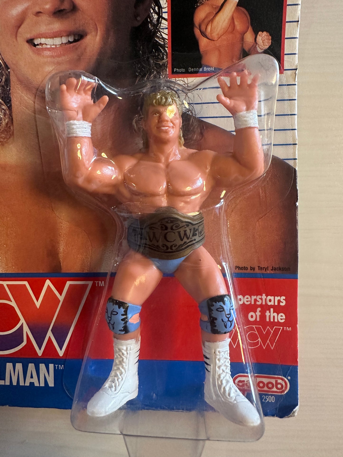 Brian Pillman WCW Galoob Blue Trunks UK Exclusive