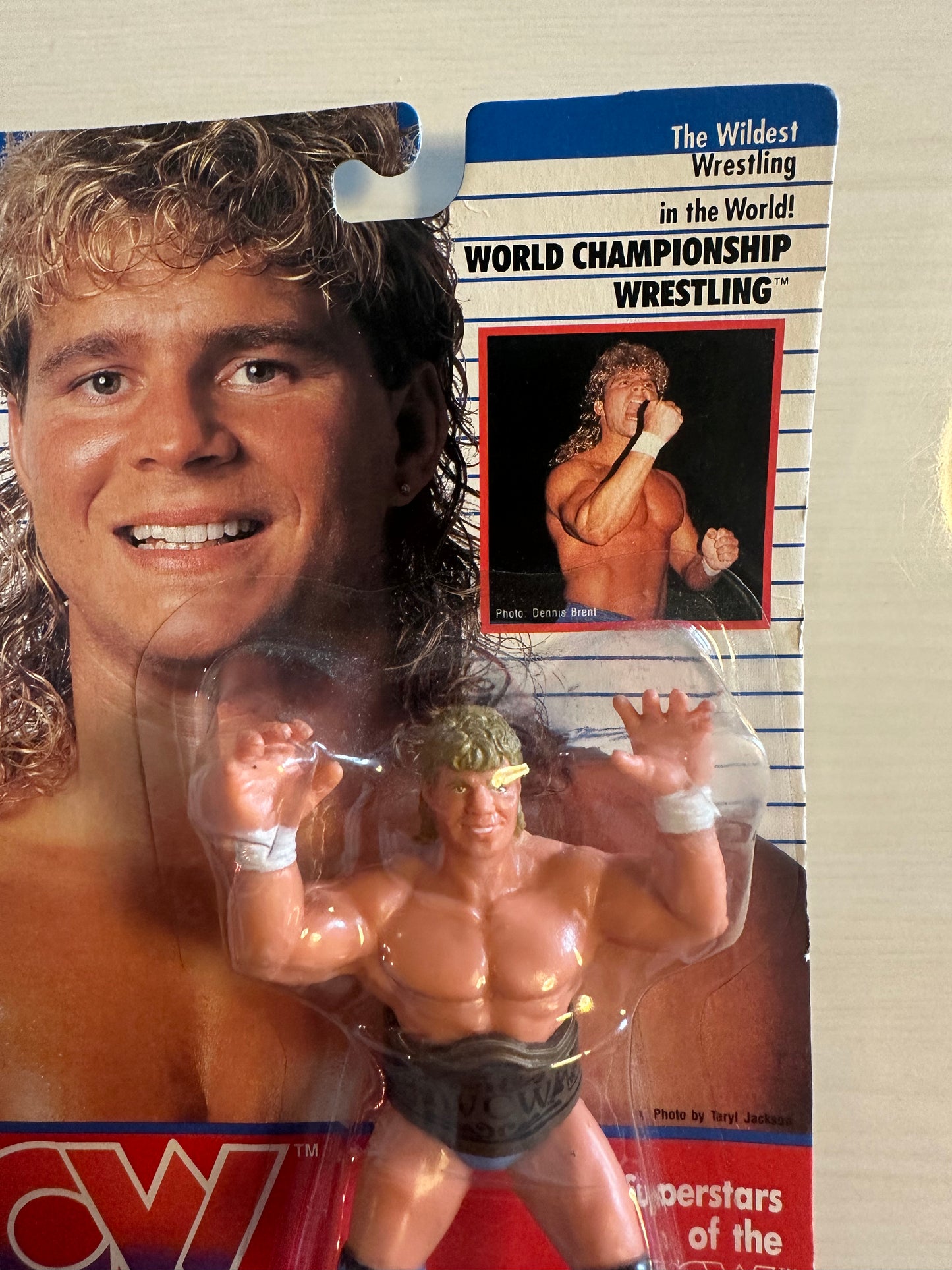 Brian Pillman WCW Galoob Blue Trunks UK Exclusive