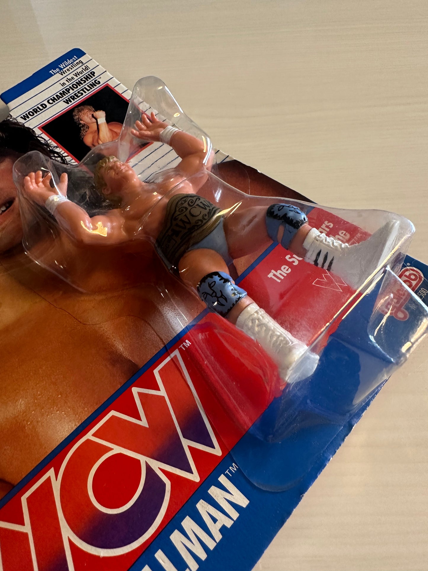 Brian Pillman WCW Galoob Blue Trunks UK Exclusive