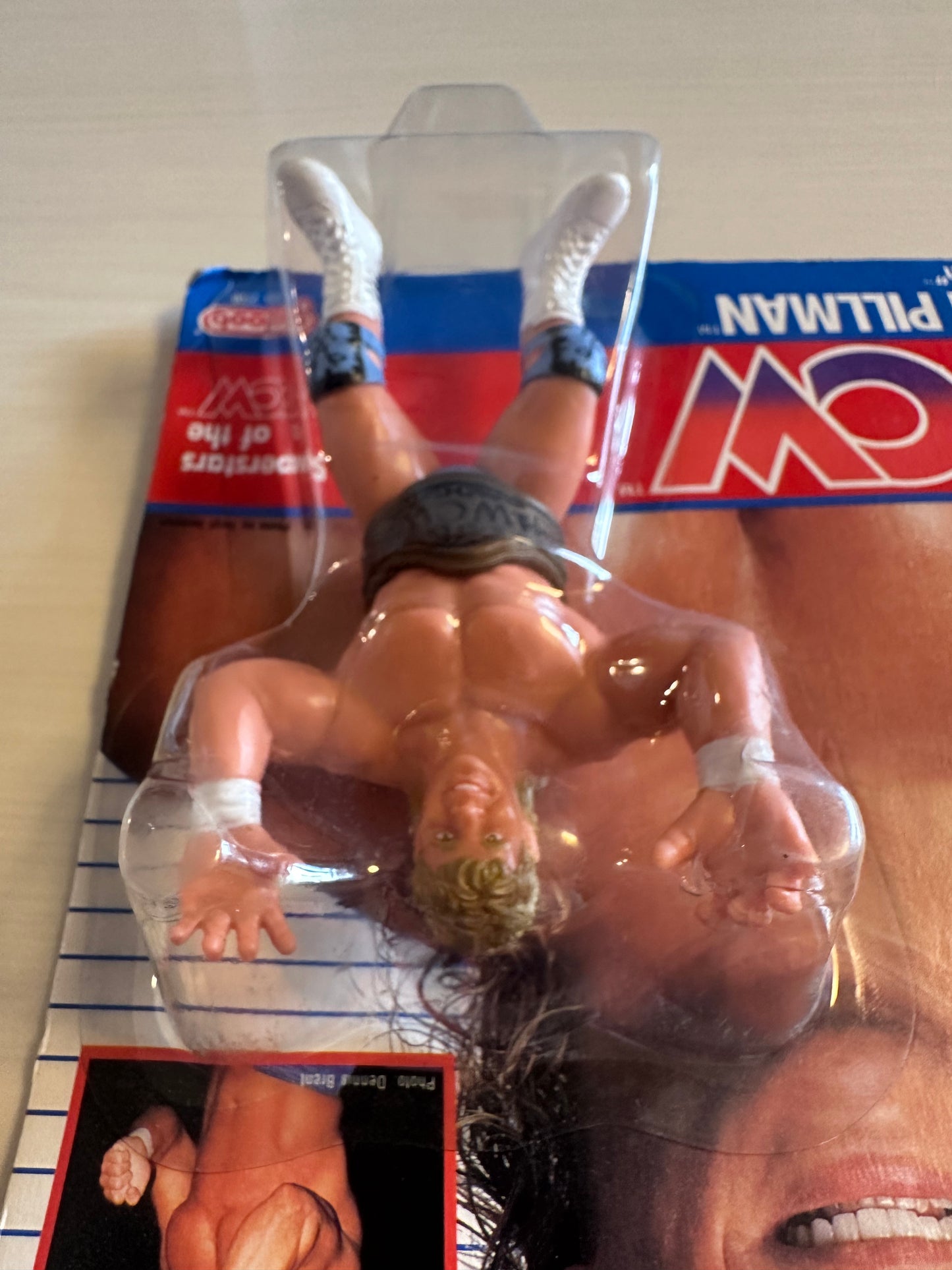 Brian Pillman WCW Galoob Blue Trunks UK Exclusive