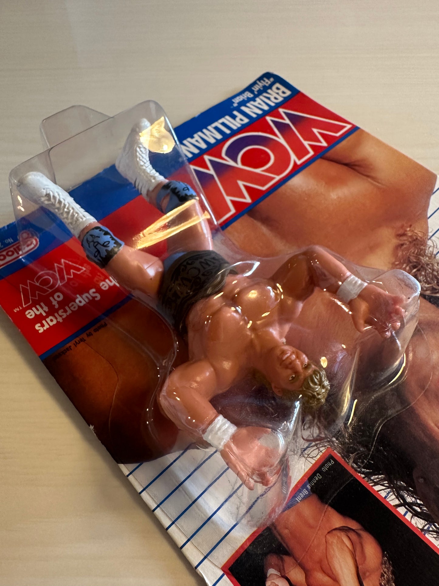 Brian Pillman WCW Galoob Blue Trunks UK Exclusive