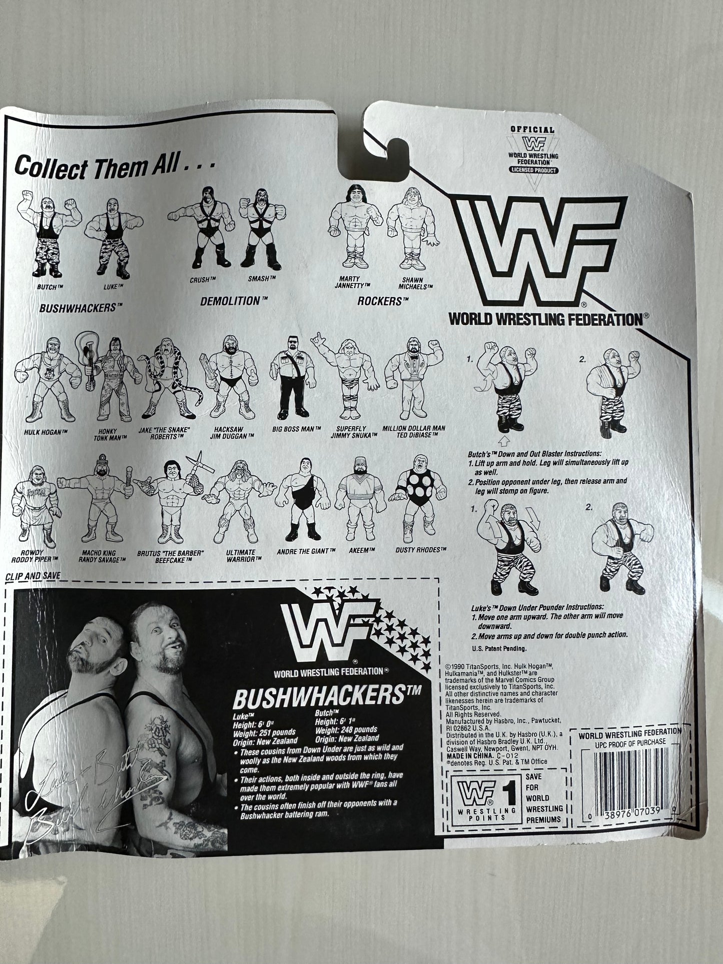 The Bushwhackers Series 2 WWF Hasbro