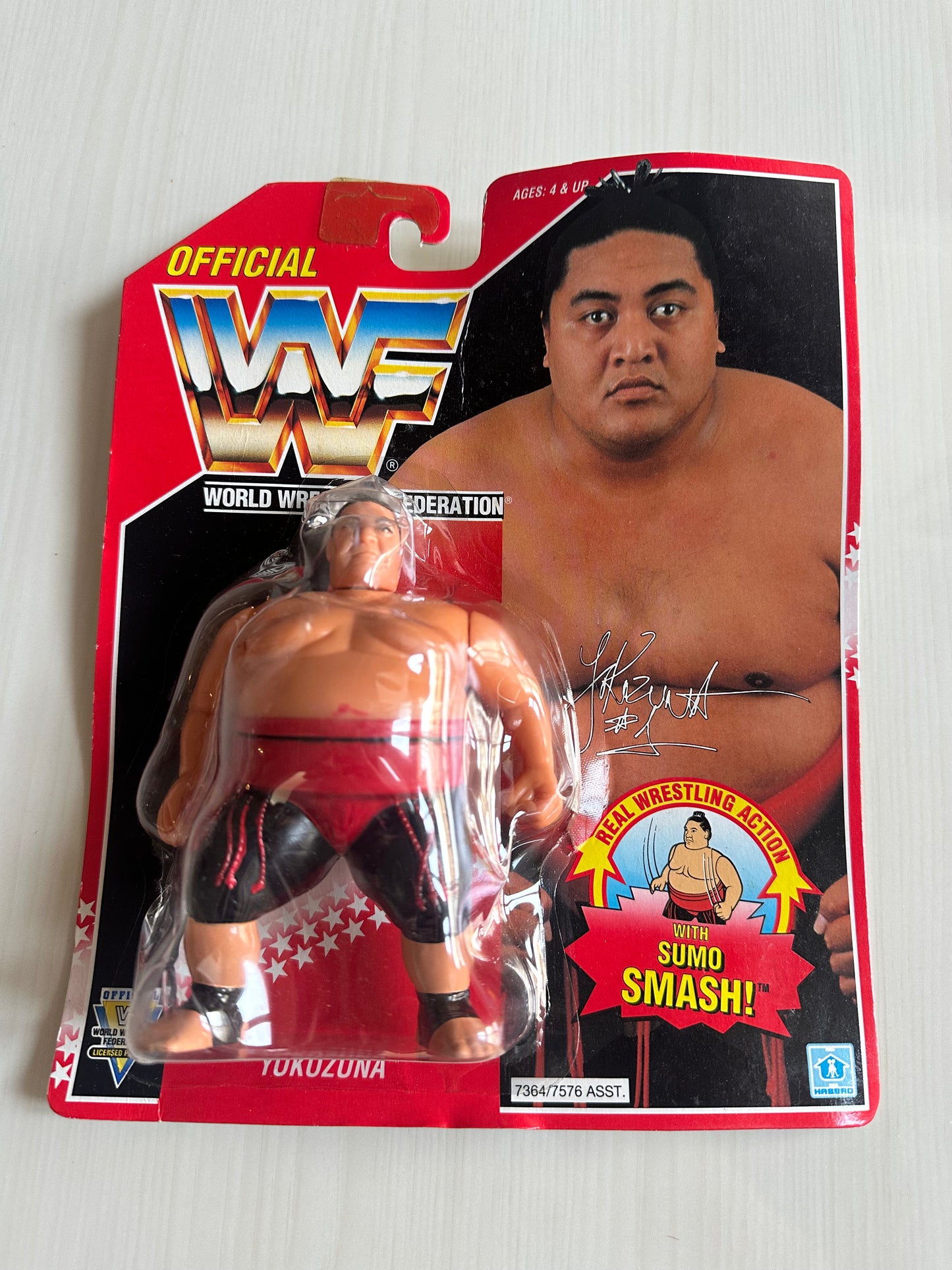 Yokozuna Series 8 WWF Hasbro MOC figure
