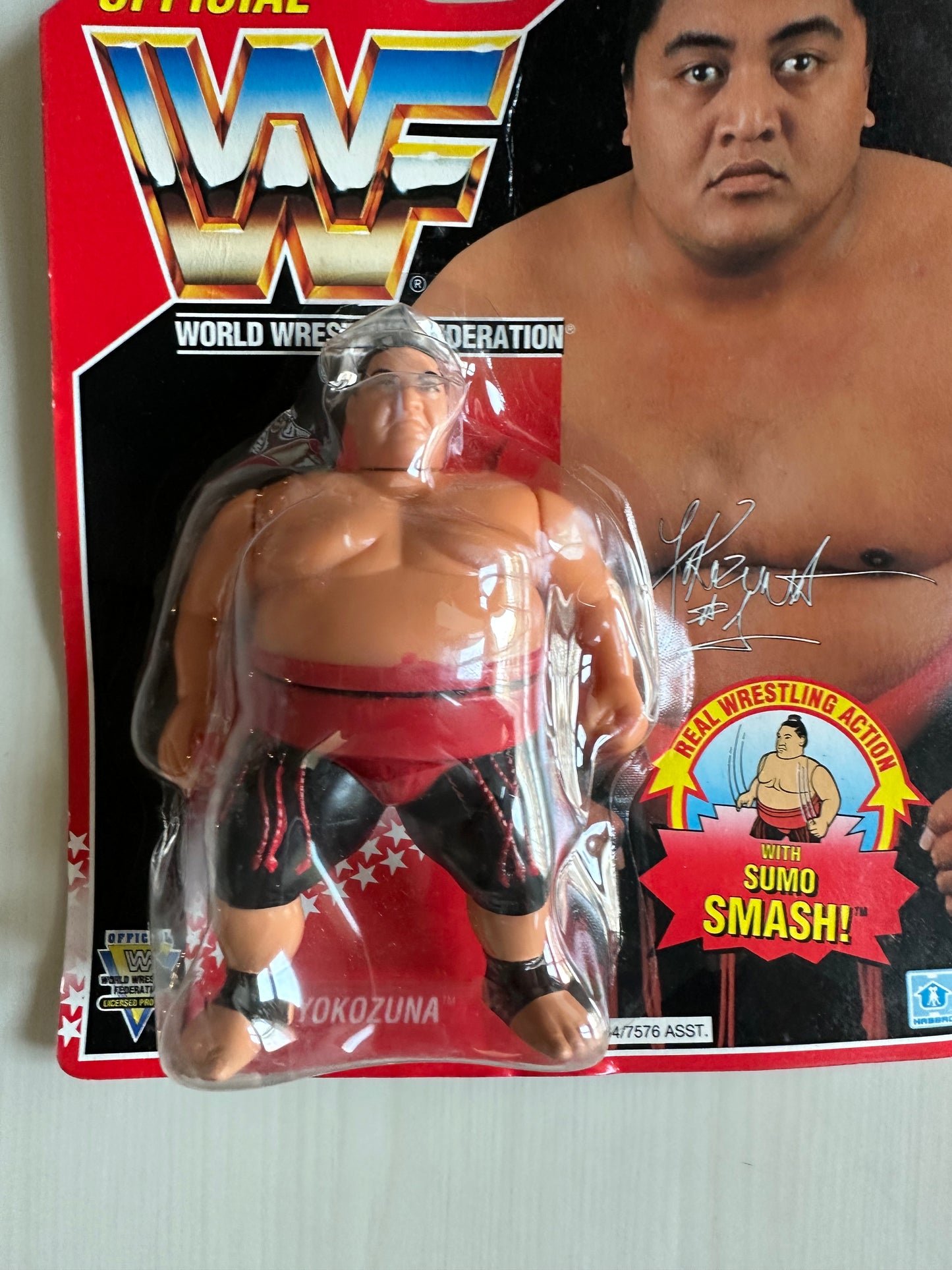 Yokozuna Series 8 WWF Hasbro MOC figure