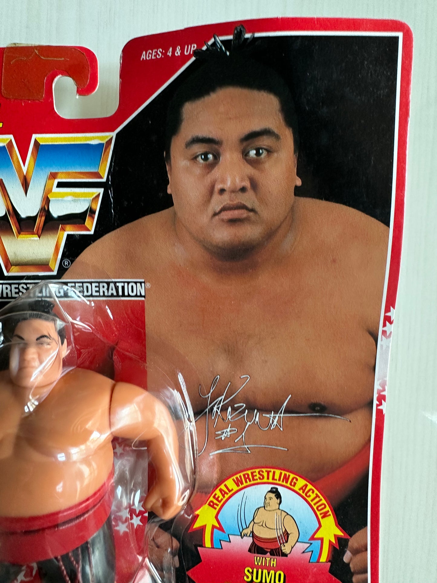 Yokozuna Series 8 WWF Hasbro MOC figure