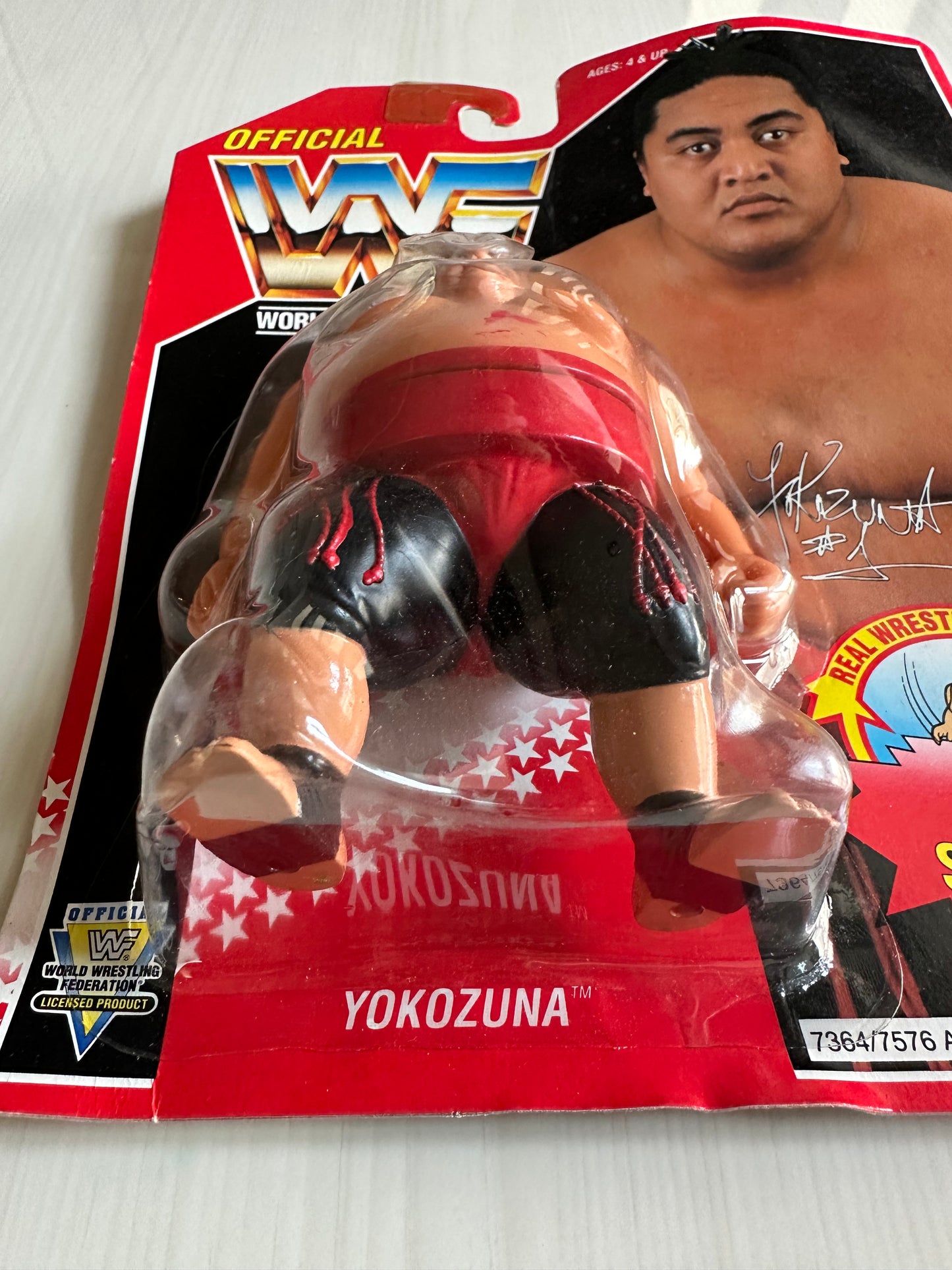 Yokozuna Series 8 WWF Hasbro MOC figure