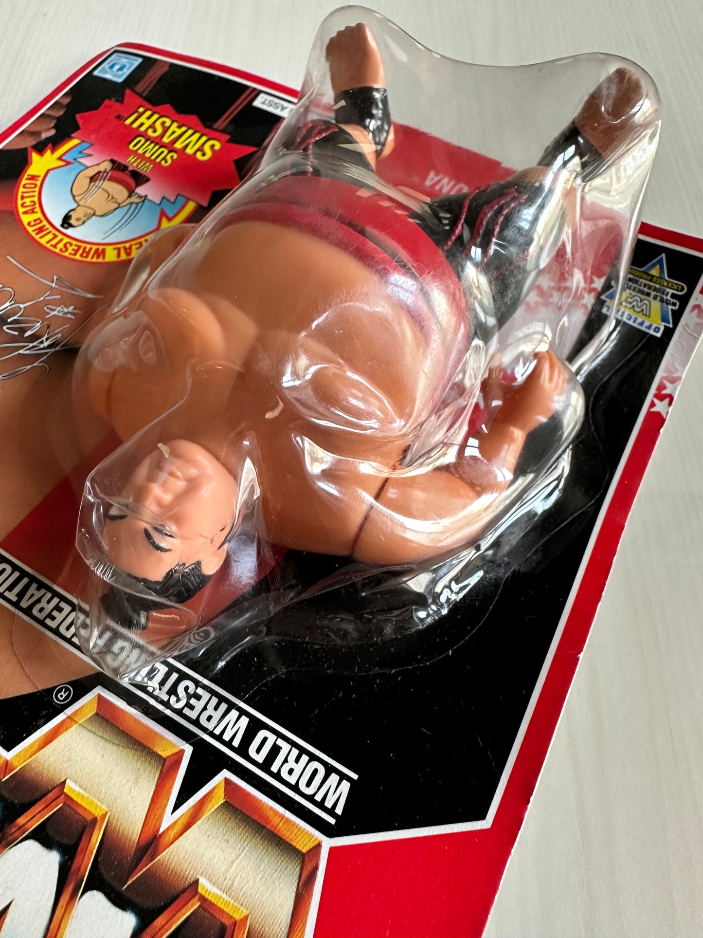 Yokozuna Series 8 WWF Hasbro MOC figure