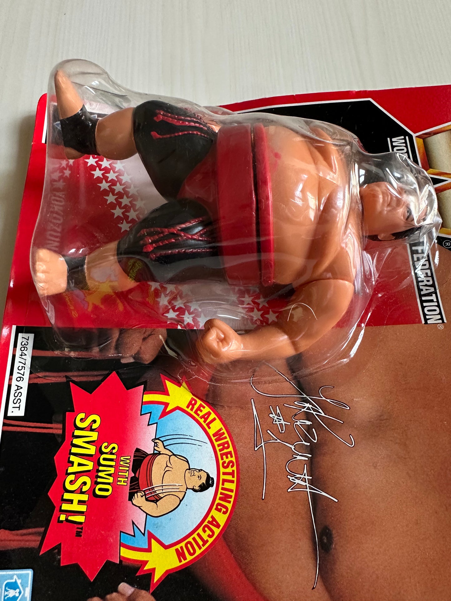 Yokozuna Series 8 WWF Hasbro MOC figure