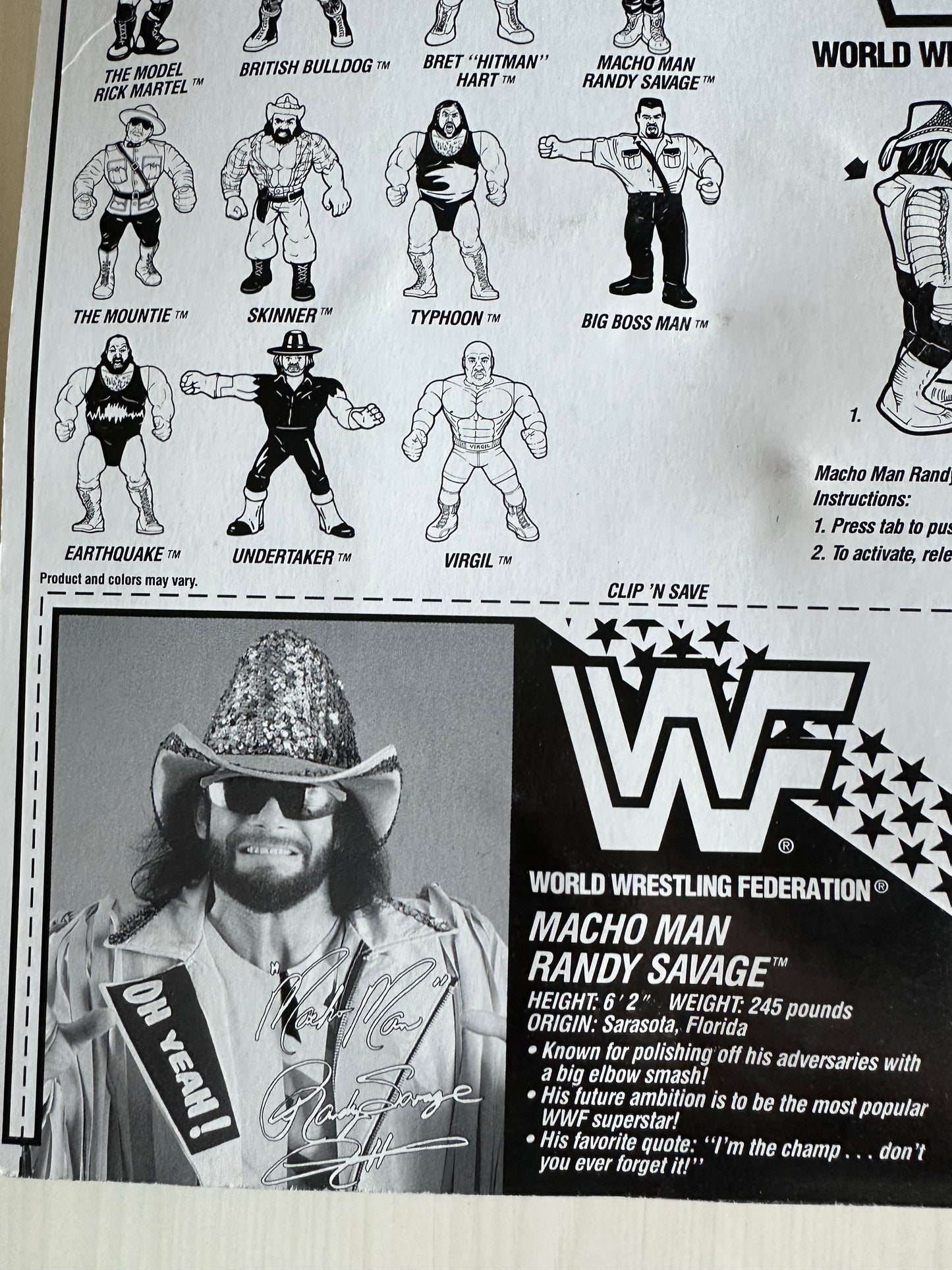 Macho Man Randy Savage Series 5 WWF Hasbro
