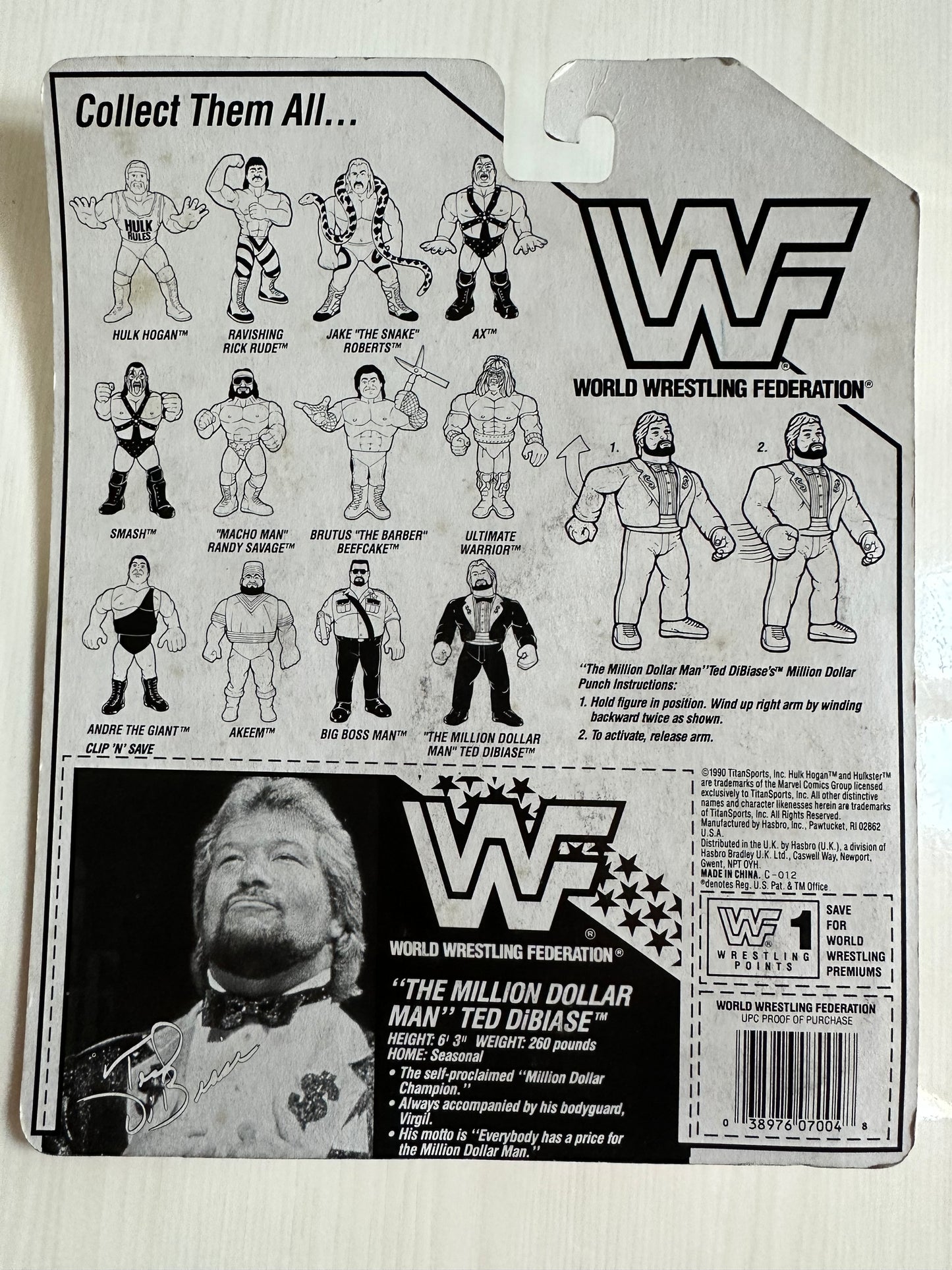 Million Dollar Man Series 1 WWF Hasbro