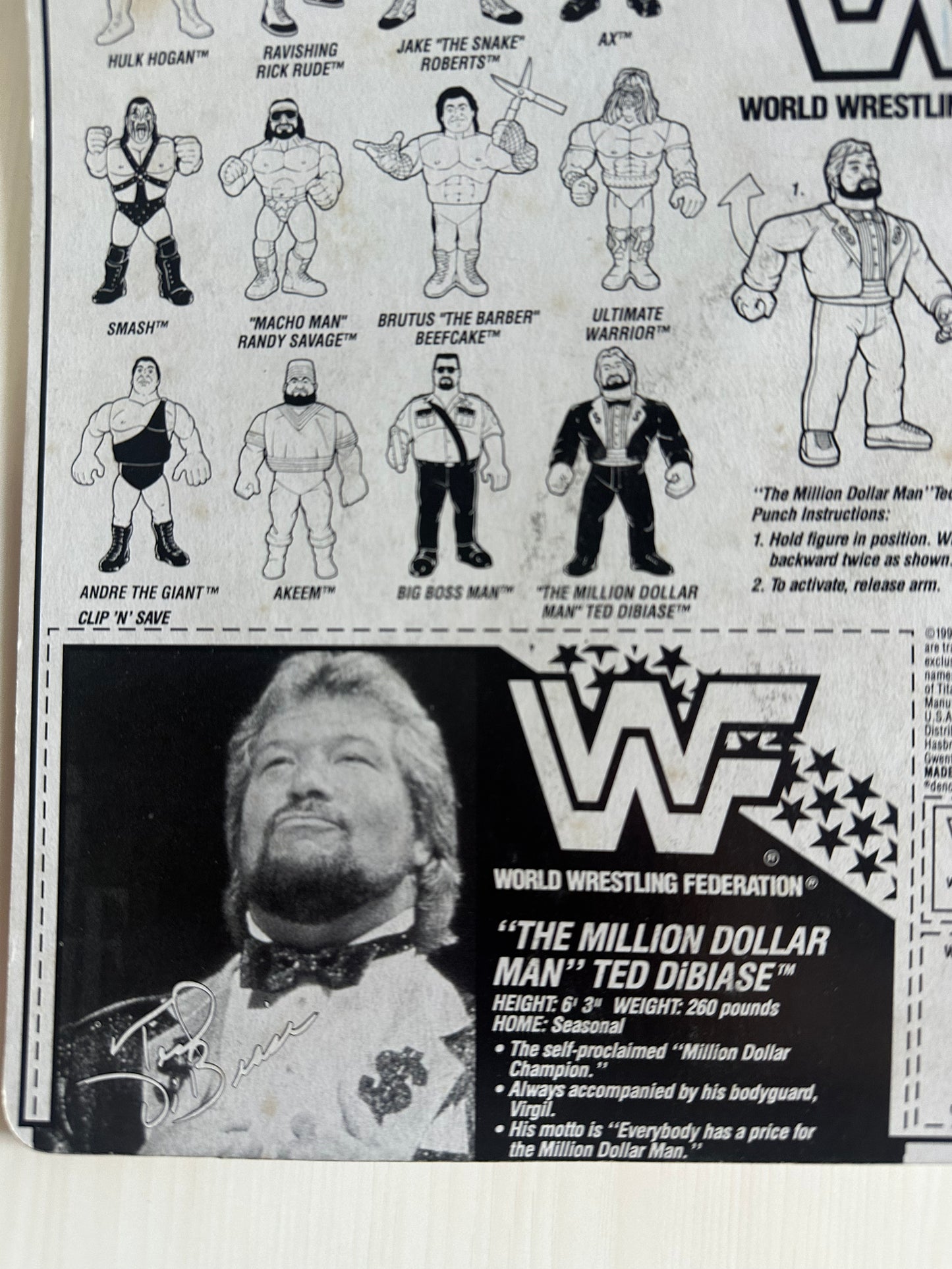 Million Dollar Man Series 1 WWF Hasbro