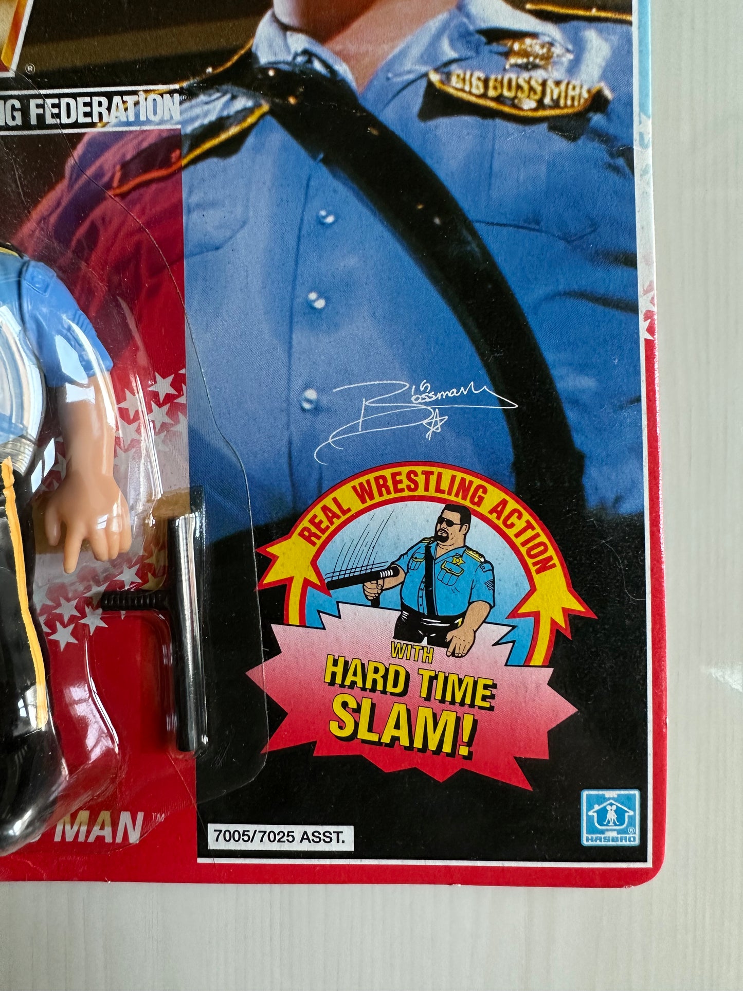 Big Boss Man Series 1 WWF Hasbro MOC figure