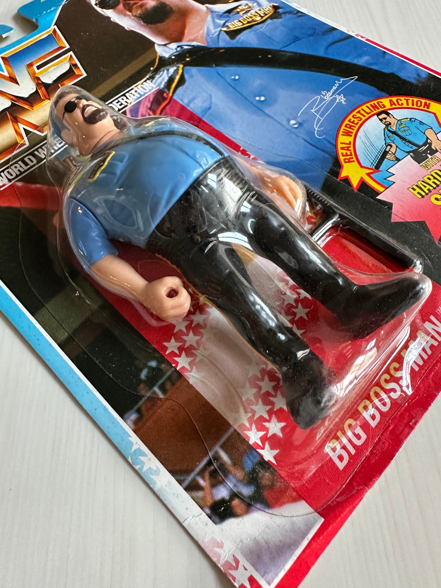 Big Boss Man Series 1 WWF Hasbro MOC figure