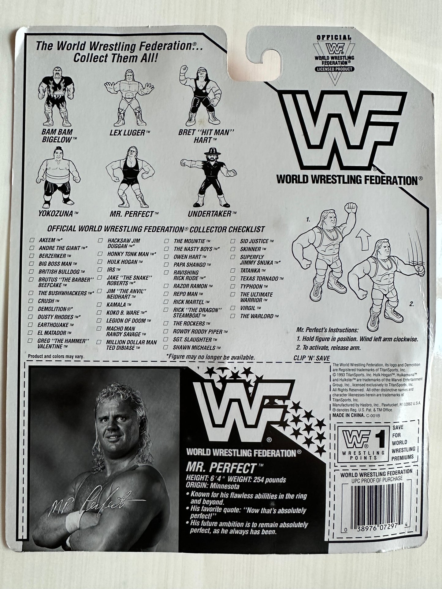 Mr Perfect Series 8 WWF Hasbro