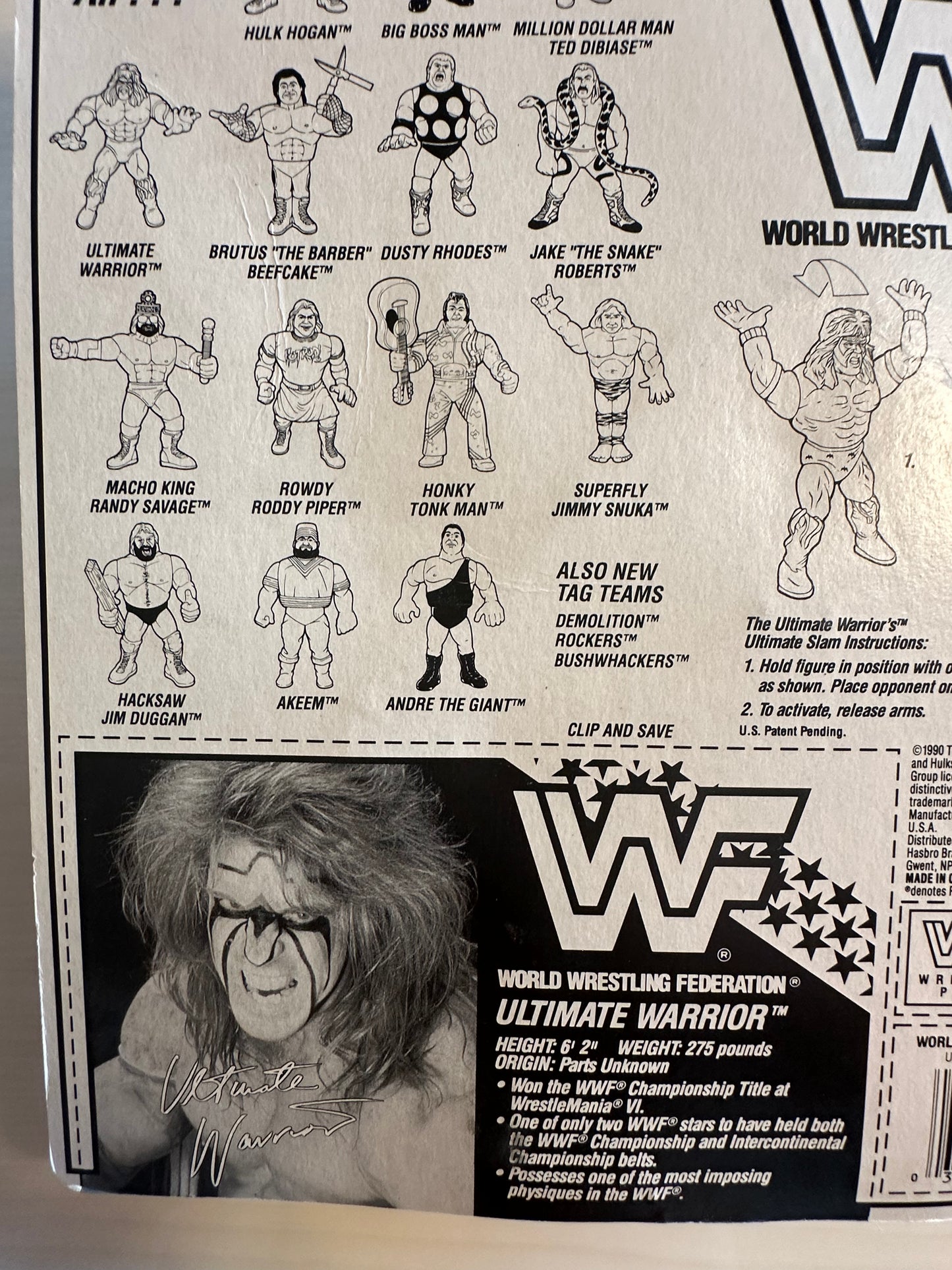 Ultimate Warrior Series 2 WWF Hasbro