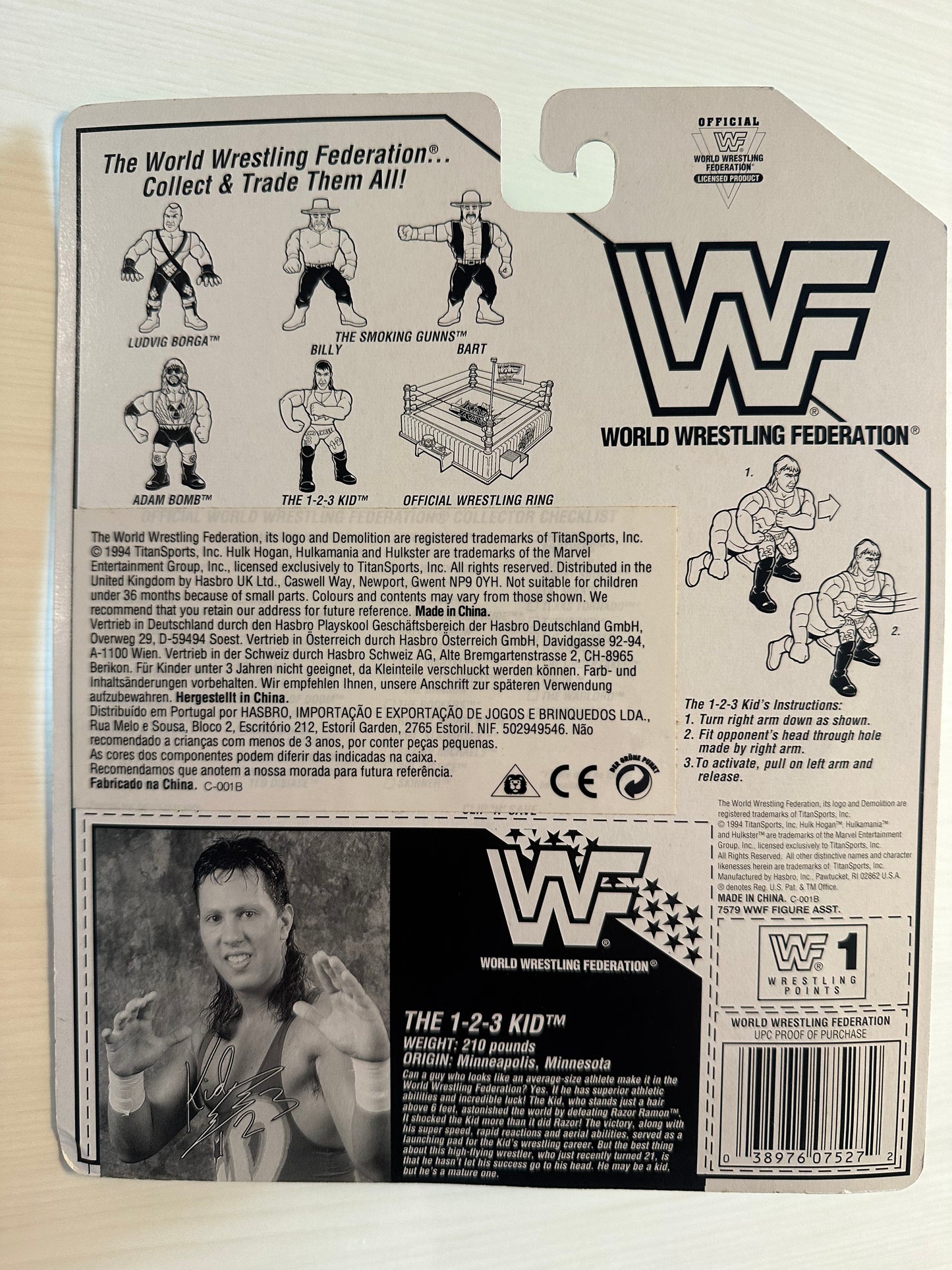 1-2-3 Kid Series 11 WWF Hasbro