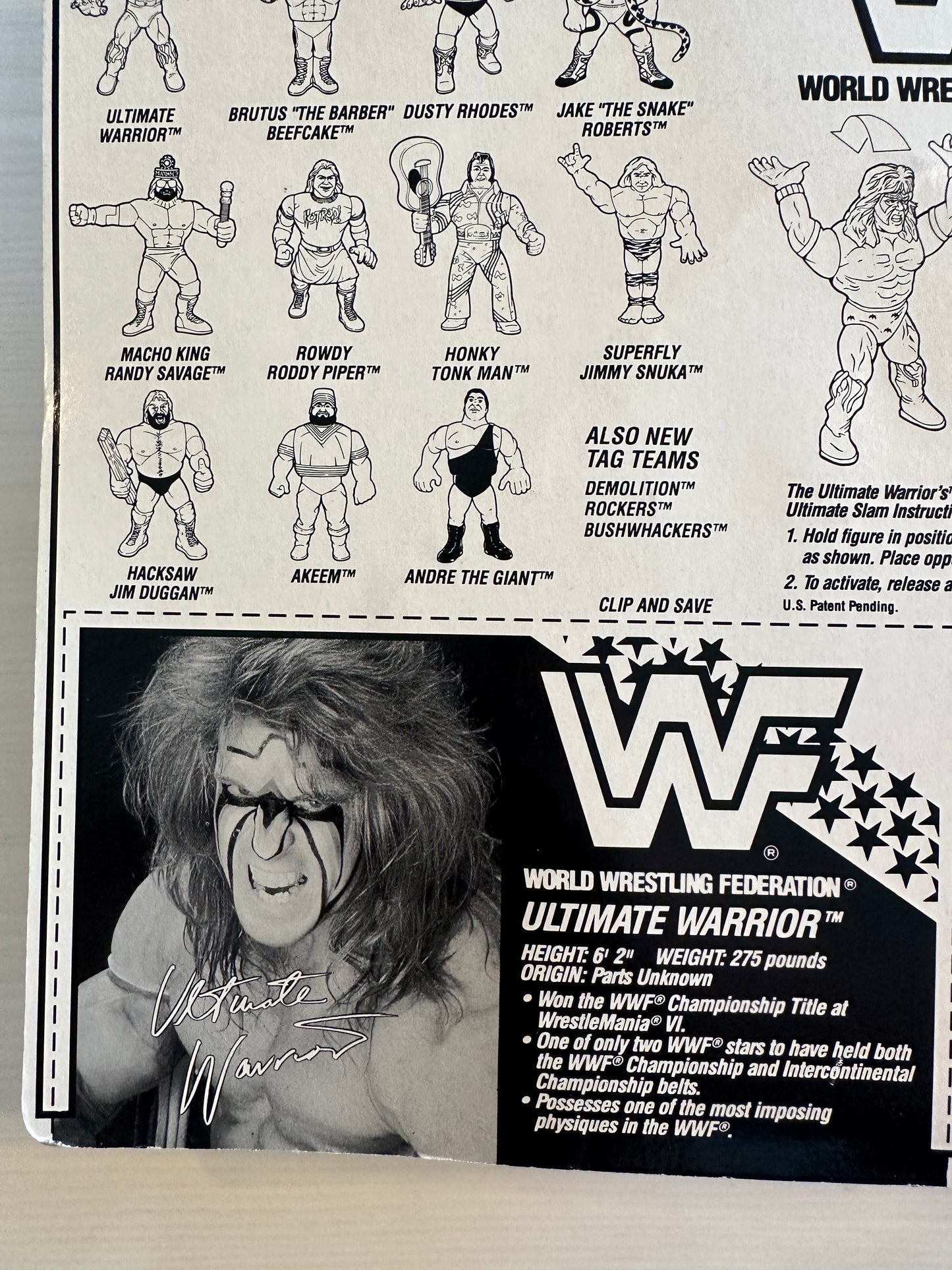 Ultimate Warrior Series 2 WWF Hasbro