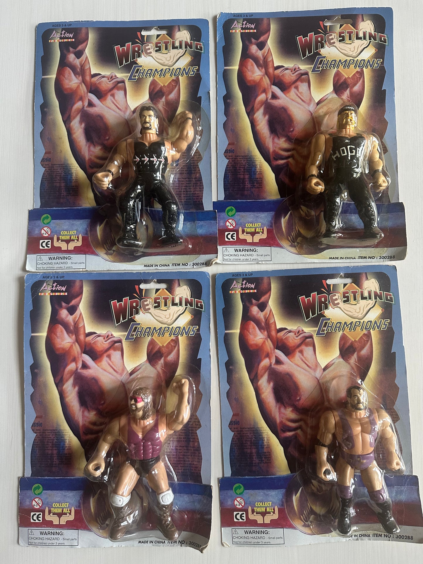 WWF Hasbro Bootleg 4 Figure Set