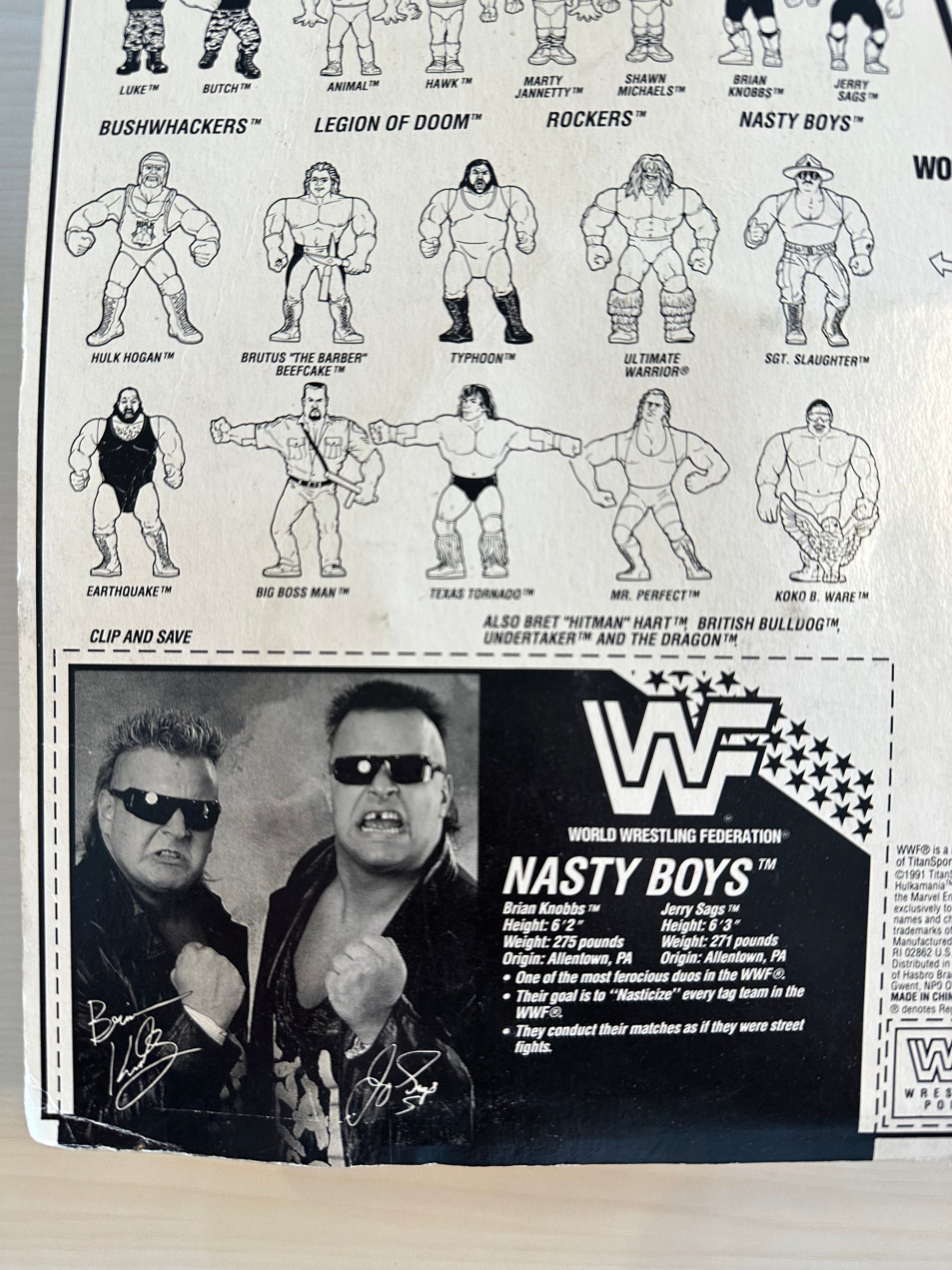 Nasty Boys Series 2 WWF Hasbro – retrofigure Nasty Boys Series 2 WWF Hasbro – retrofigure