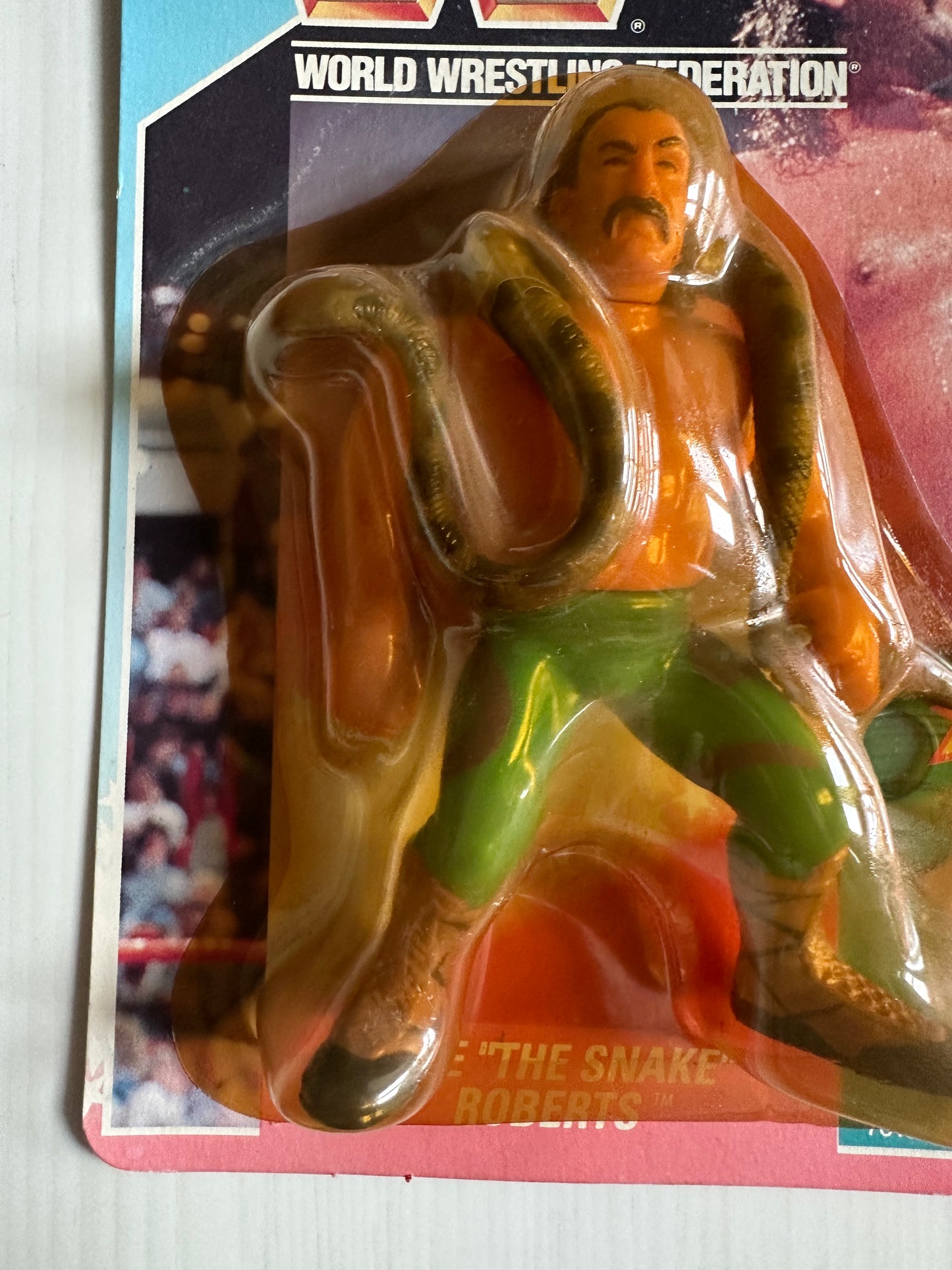 Jake the Snake Roberts Series 1 WWF Hasbro MOC figure