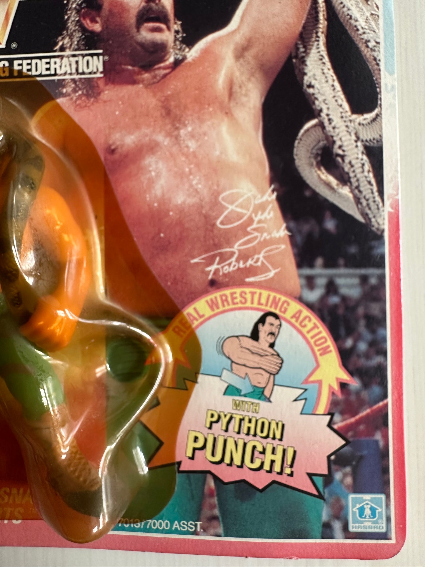 Jake the Snake Roberts Series 1 WWF Hasbro MOC figure