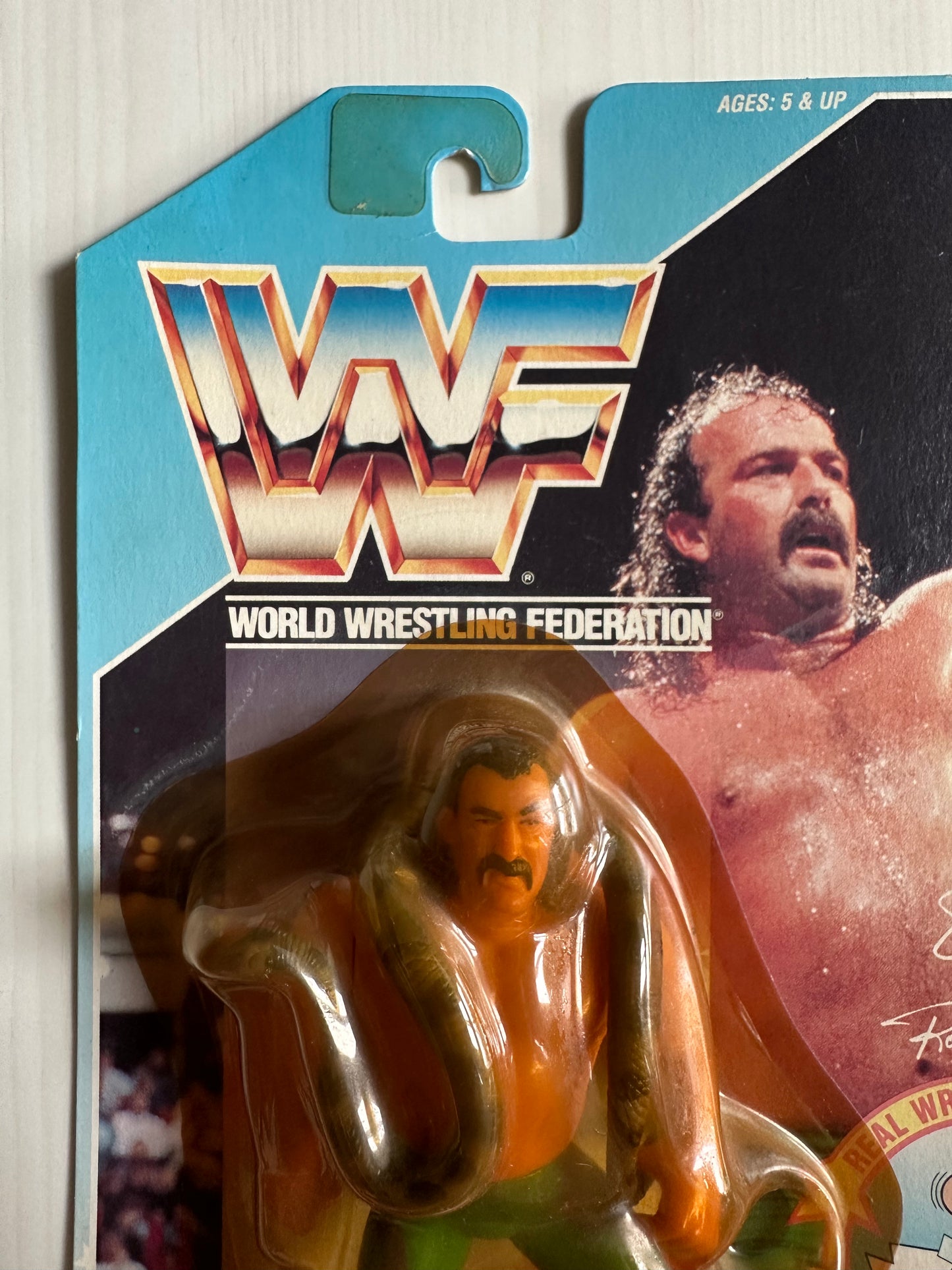 Jake the Snake Roberts Series 1 WWF Hasbro MOC figure