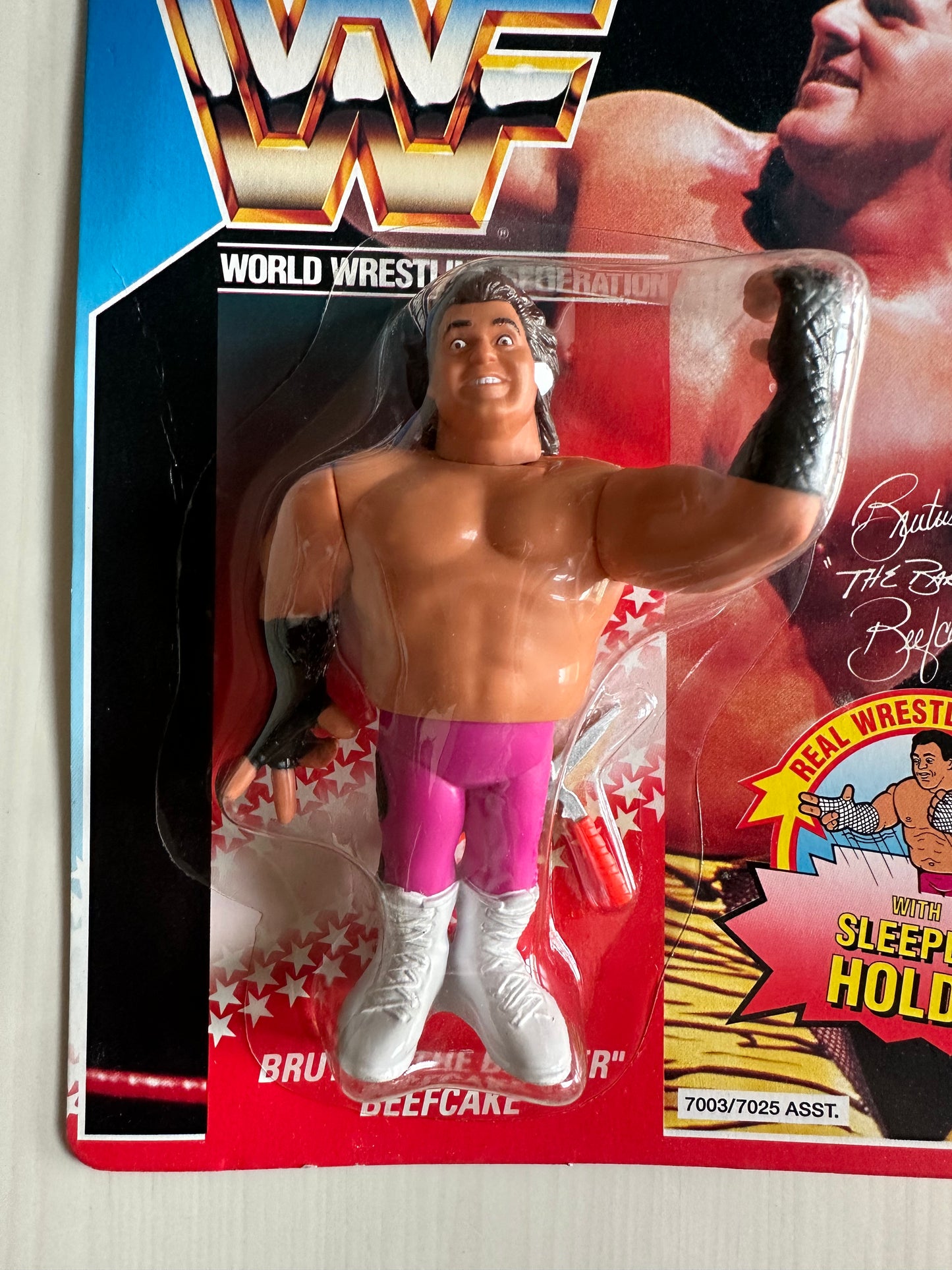Brutus the Barber Beefcake Series 1 WWF Hasbro MOC figure