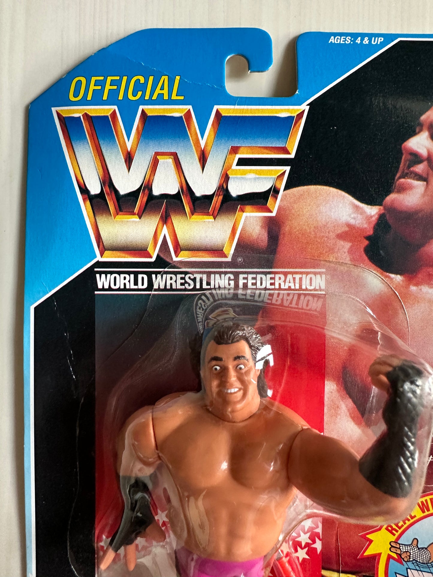 Brutus the Barber Beefcake Series 1 WWF Hasbro MOC figure