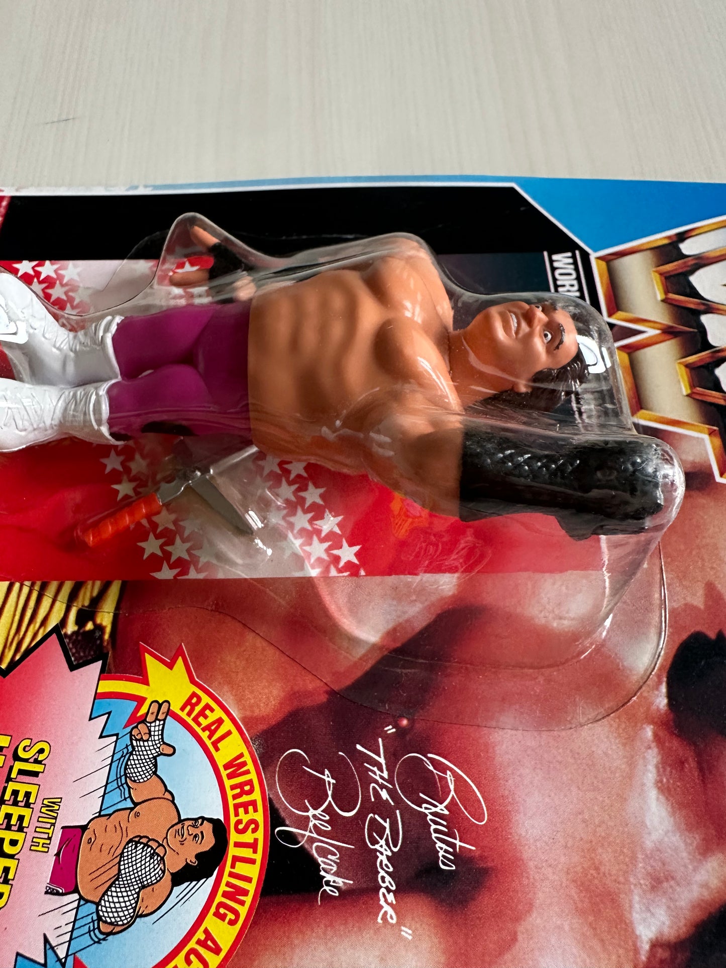 Brutus the Barber Beefcake Series 1 WWF Hasbro MOC figure