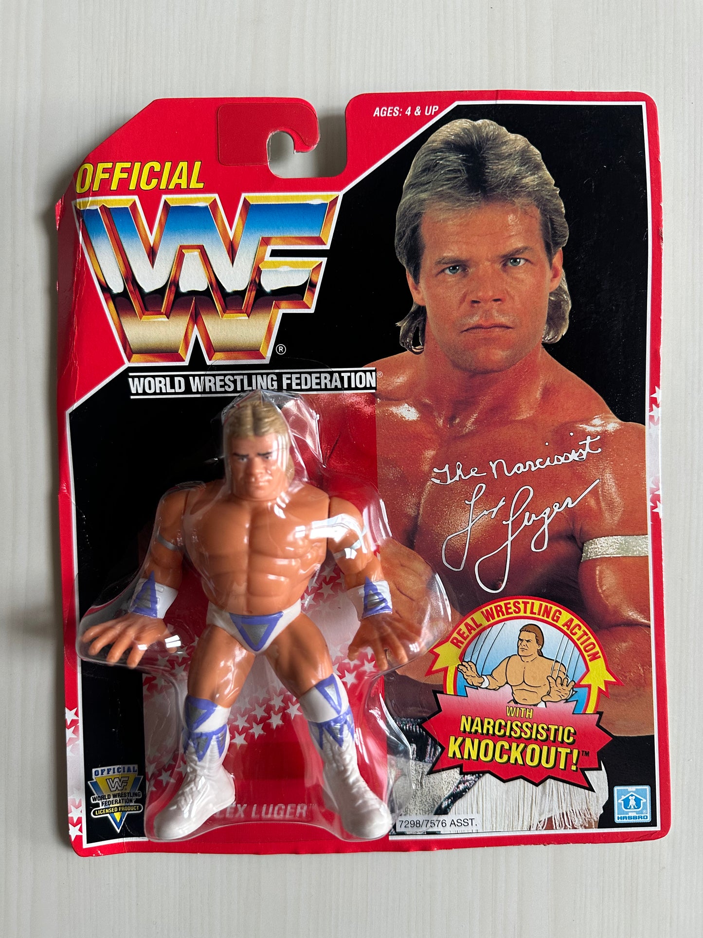 Lex Luger Series 8 WWF Hasbro MOC figure