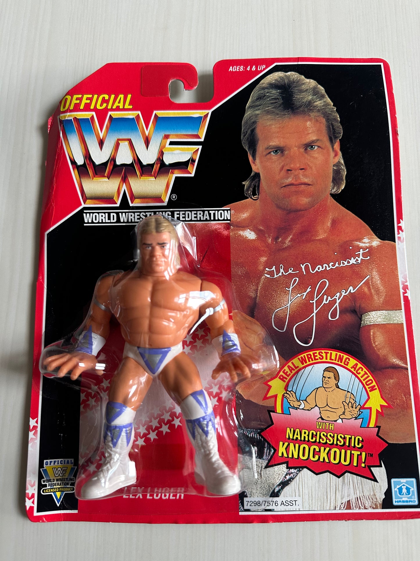 Lex Luger Series 8 WWF Hasbro MOC figure